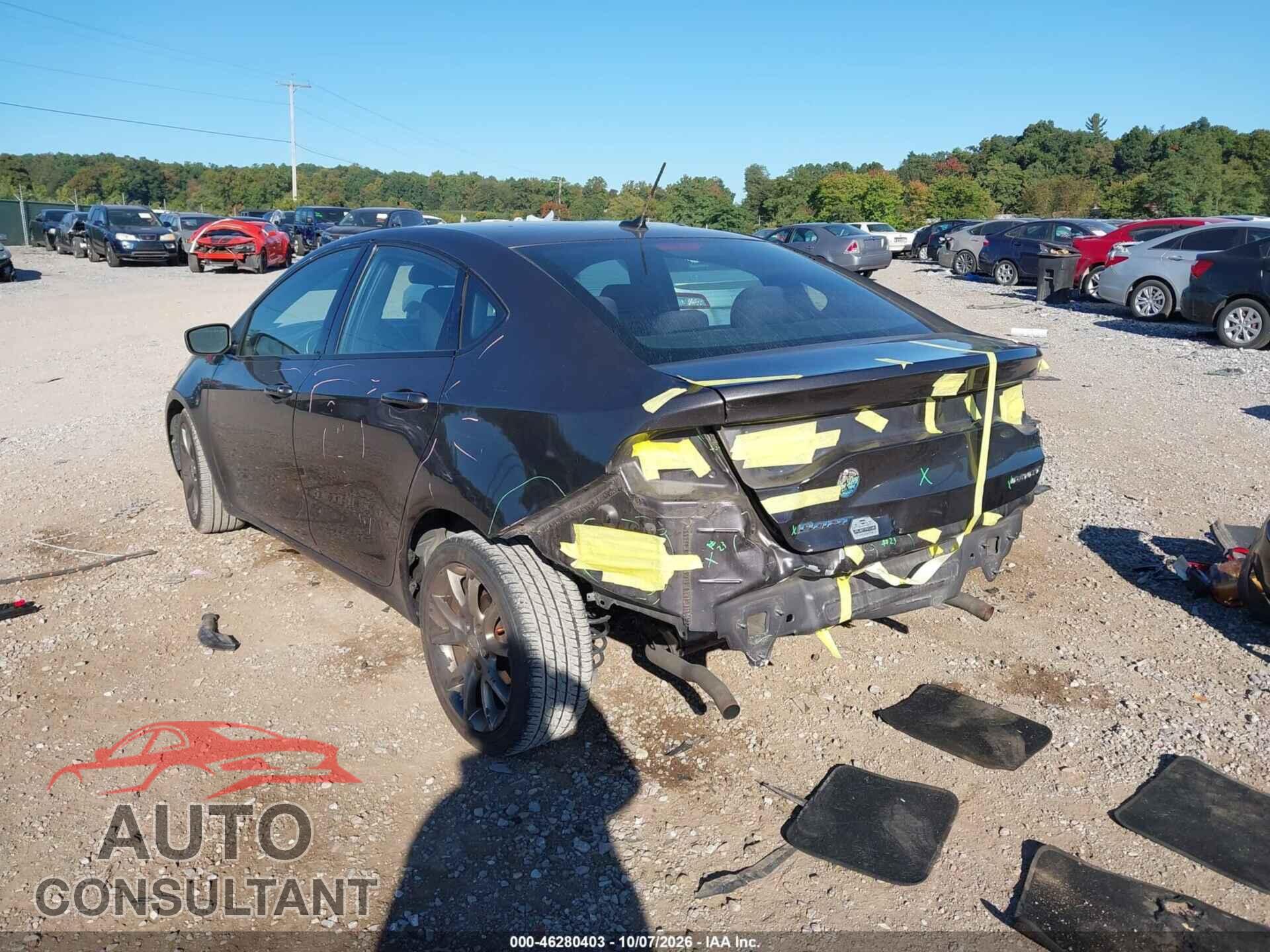 DODGE DART 2015 - 1C3CDFBB3FD142464