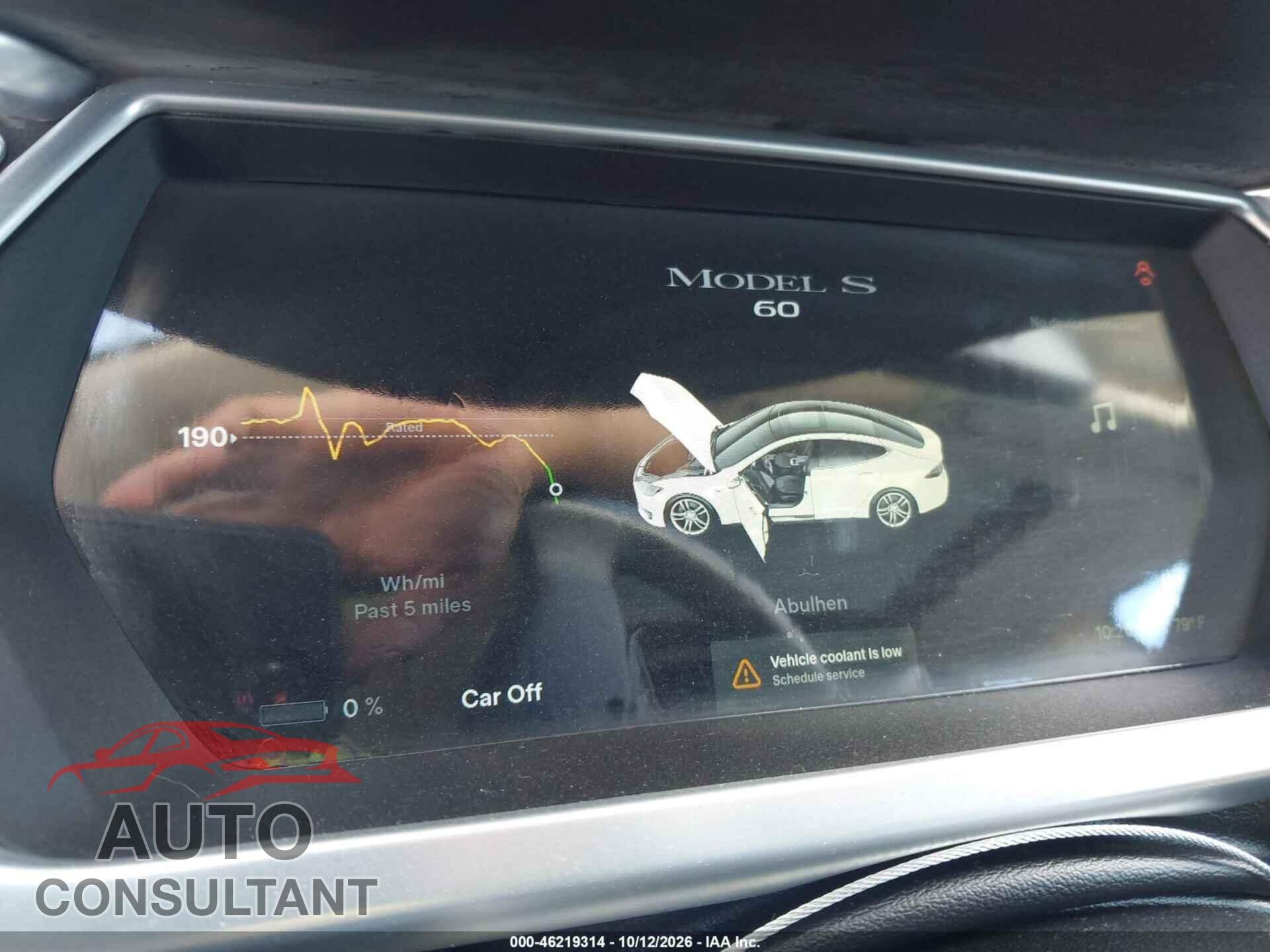 TESLA MODEL S 2013 - 5YJSA1AGXDFP08416