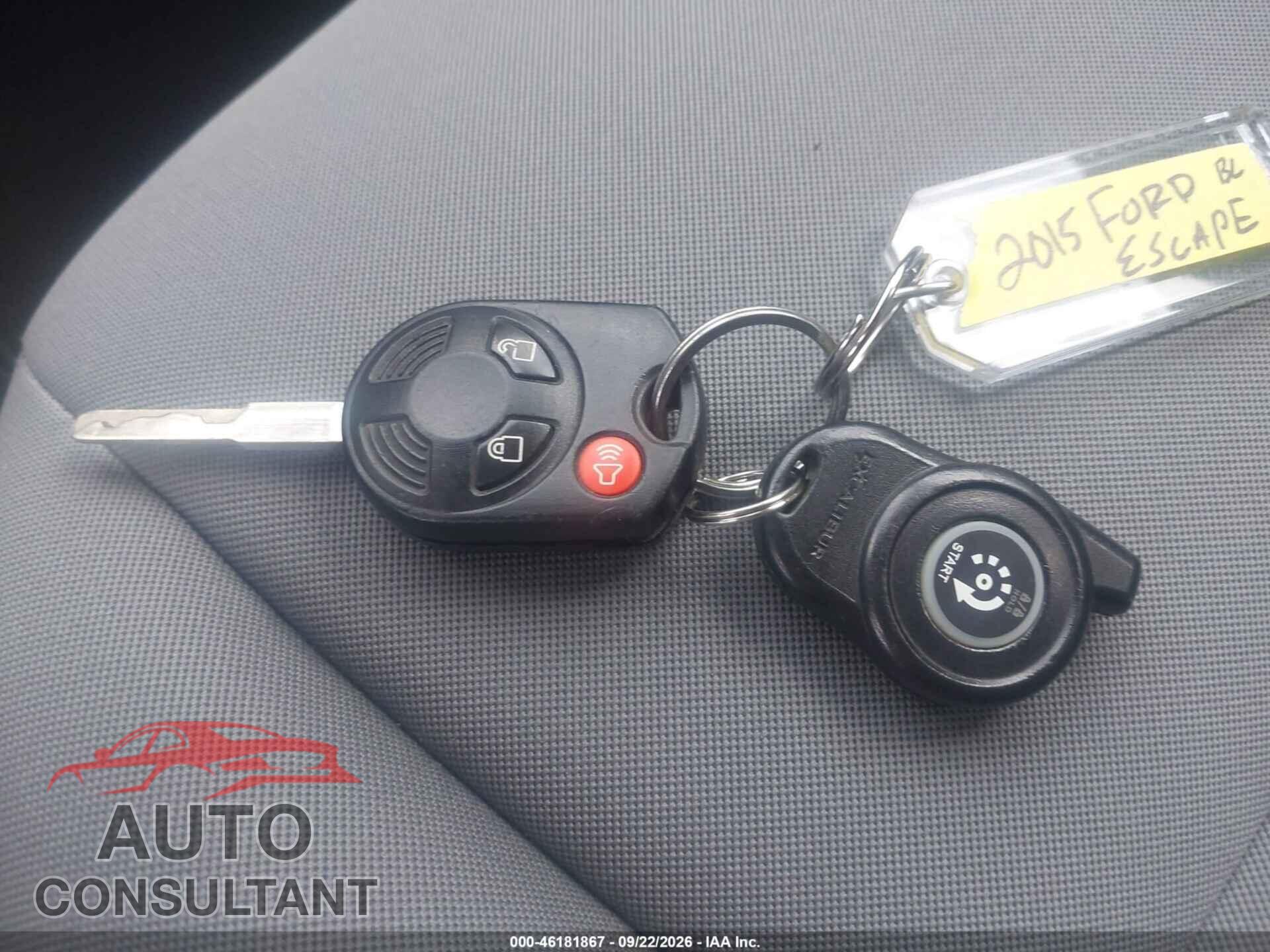 FORD ESCAPE 2015 - 1FMCU9GX3FUC19086