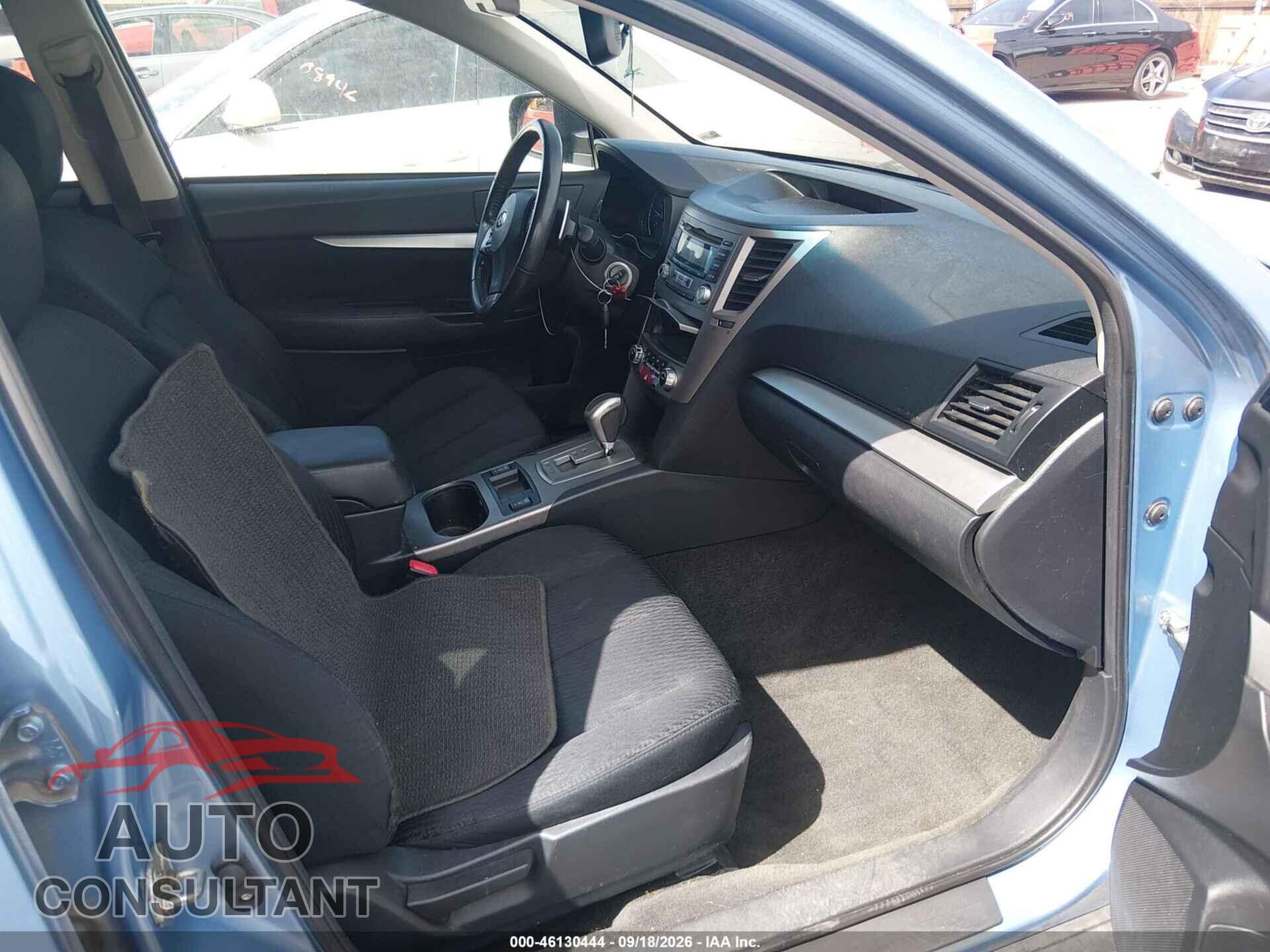 SUBARU OUTBACK 2012 - 4S4BRBGC4C3204535