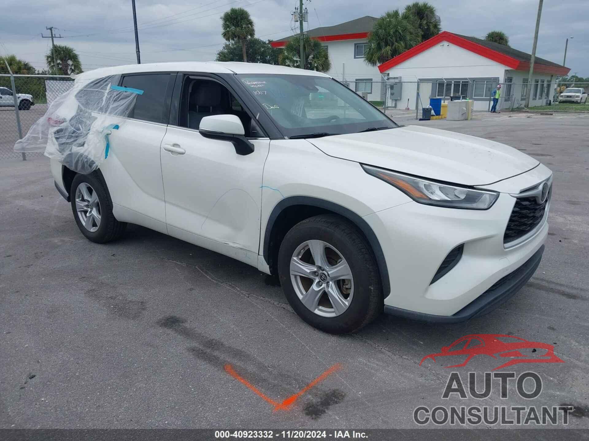 TOYOTA HIGHLANDER 2020 - 5TDCZRAH2LS502604