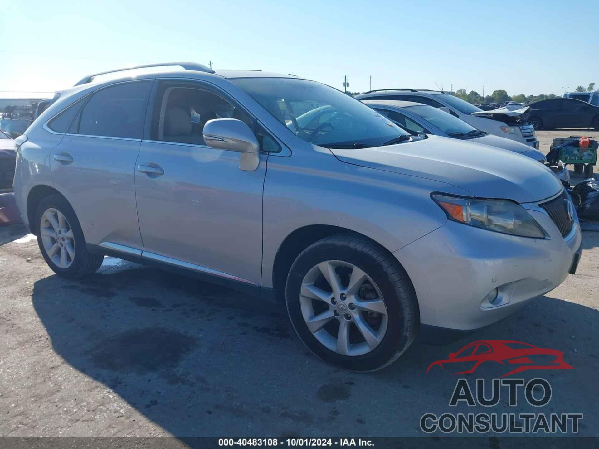 LEXUS RX 350 2012 - 2T2ZK1BA5CC076784