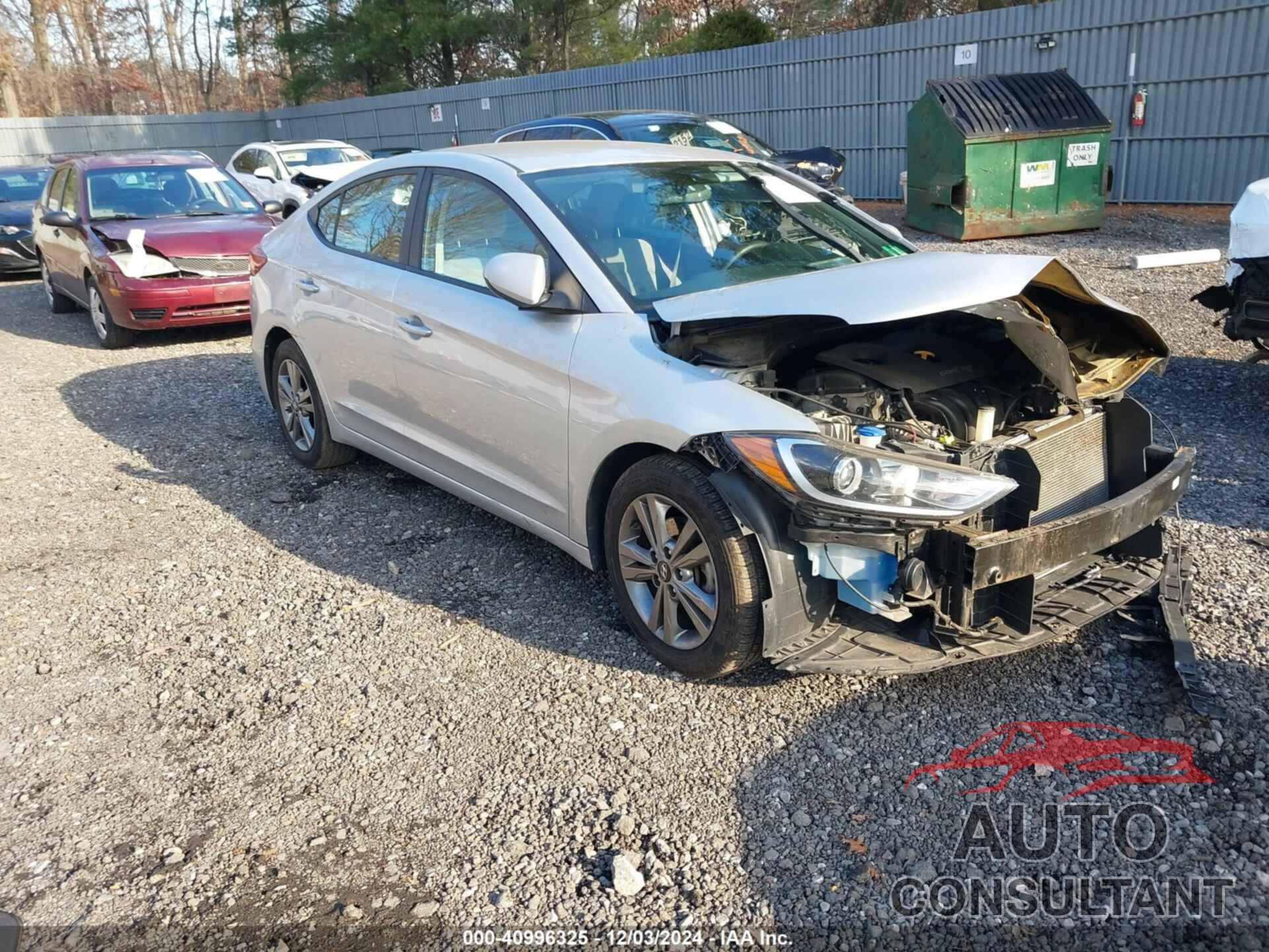 HYUNDAI ELANTRA 2018 - KMHD84LF9JU513514