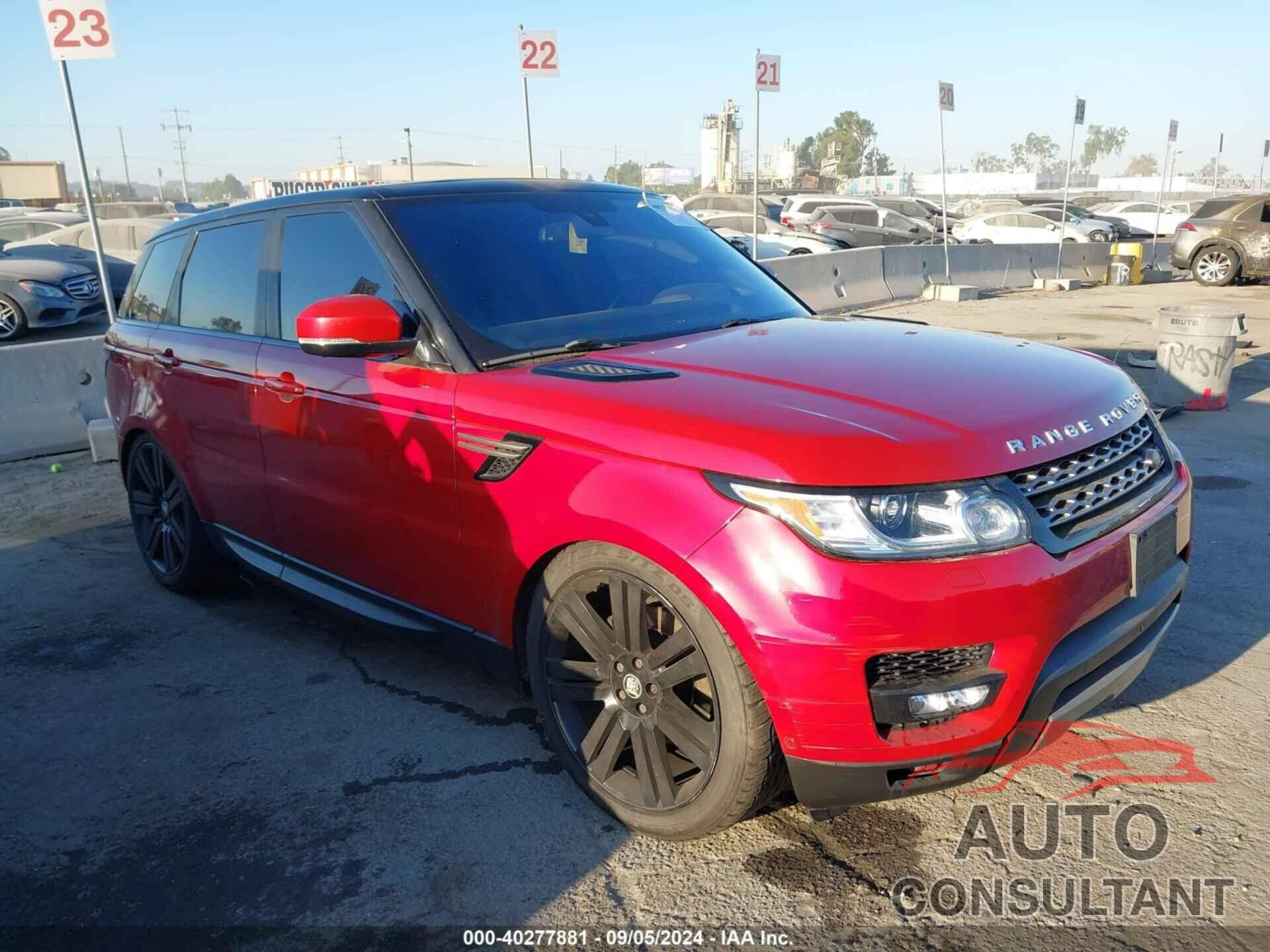 LAND ROVER RANGE ROVER SPORT 2016 - SALWG2VF1GA556457