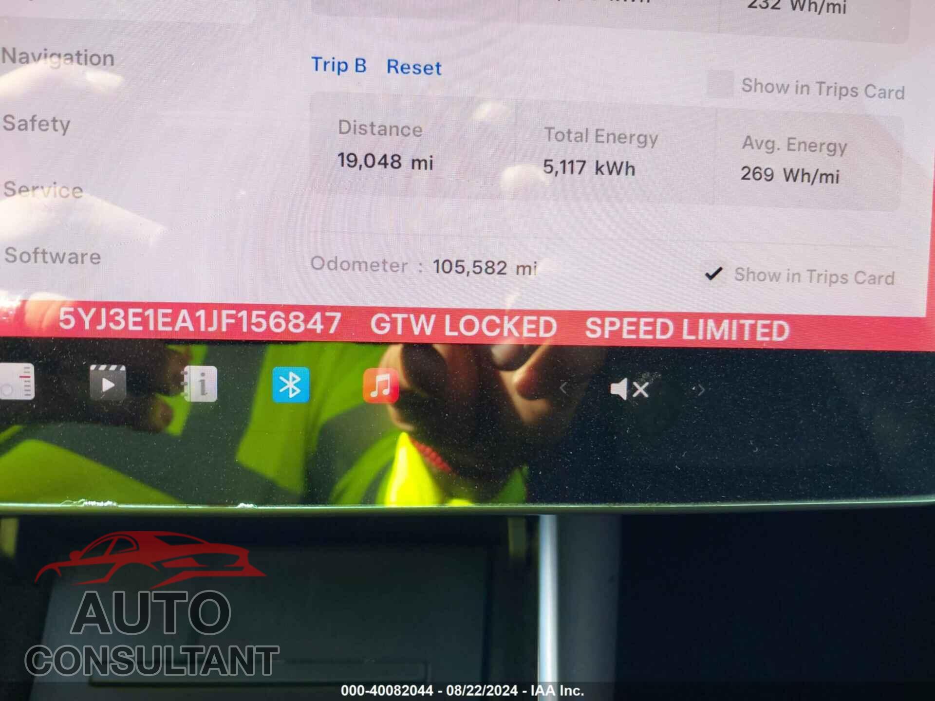 TESLA MODEL 3 2018 - 5YJ3E1EA1JF156847