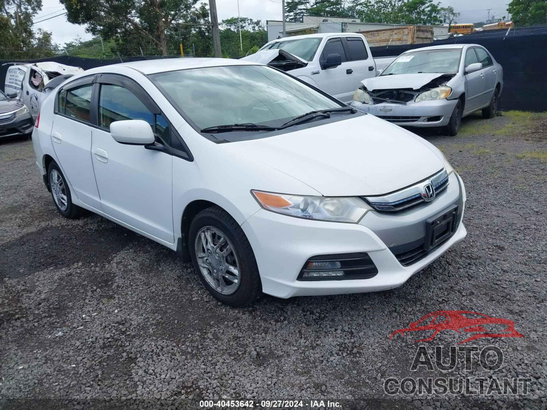 HONDA INSIGHT 2012 - JHMZE2H37CS002483