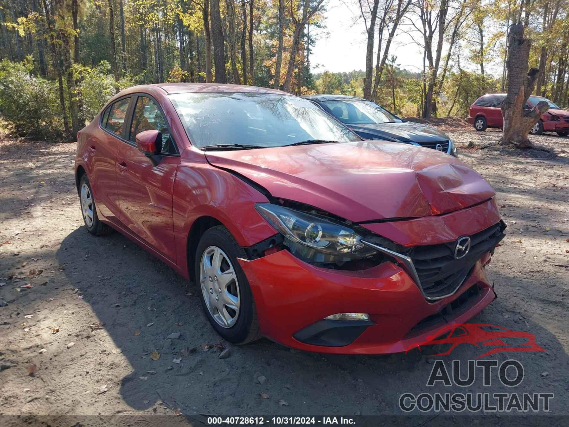 MAZDA MAZDA3 2016 - JM1BM1T76G1307009