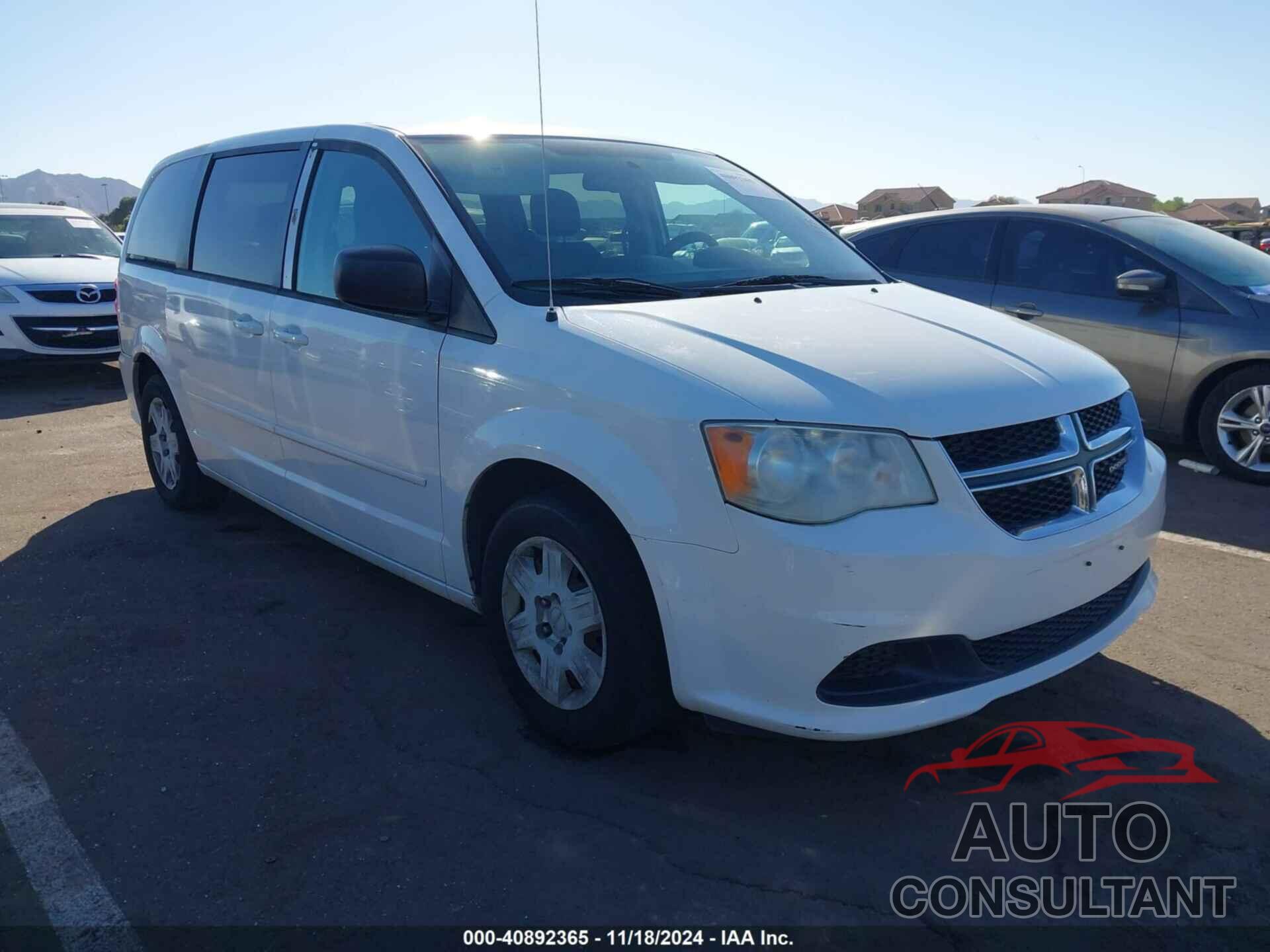 DODGE GRAND CARAVAN 2012 - 2C4RDGBG3CR323466