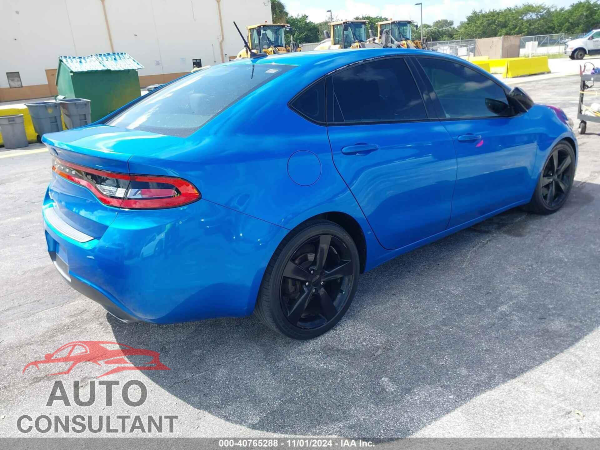 DODGE DART 2016 - 1C3CDFBB6GD592496