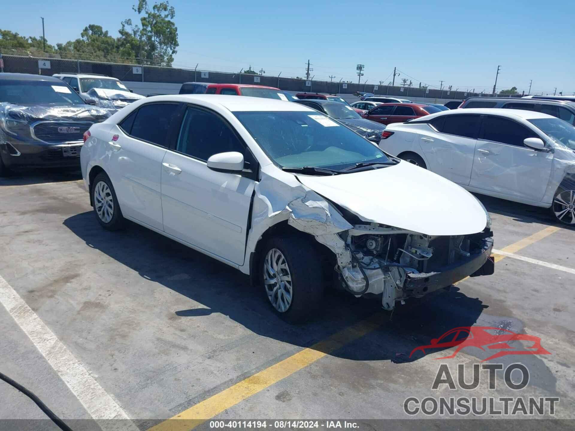 TOYOTA COROLLA 2019 - 5YFBURHE4KP945320