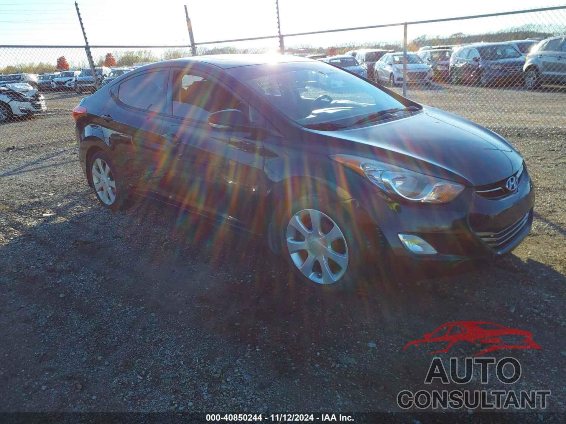 HYUNDAI ELANTRA 2012 - KMHDH4AEXCU253721