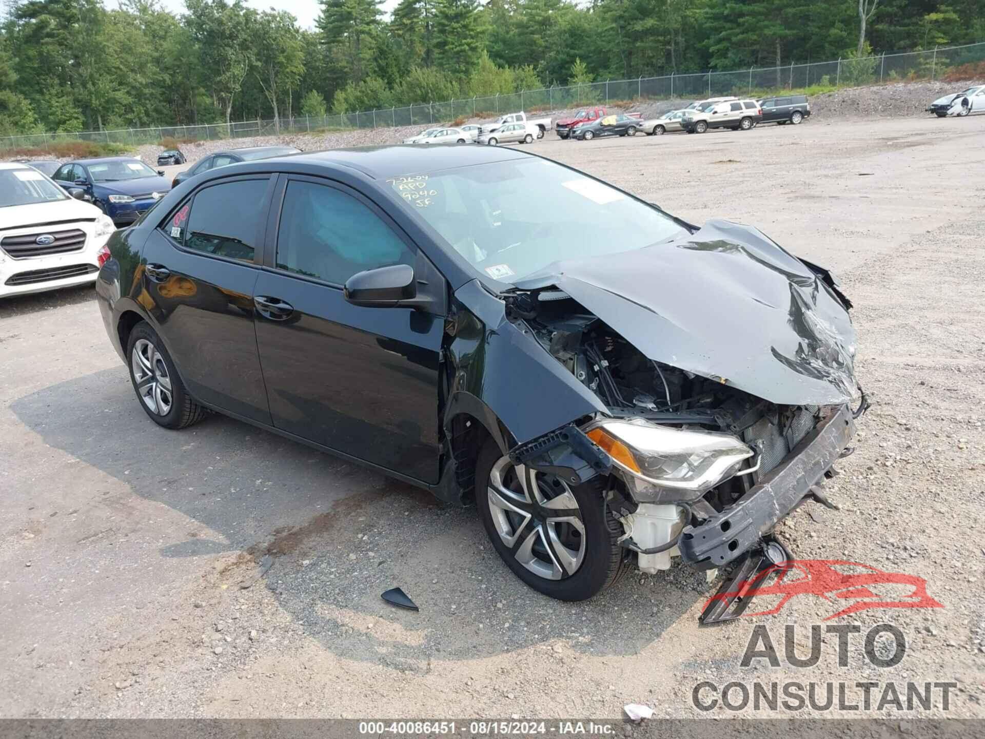 TOYOTA COROLLA 2016 - 2T1BURHE6GC649240