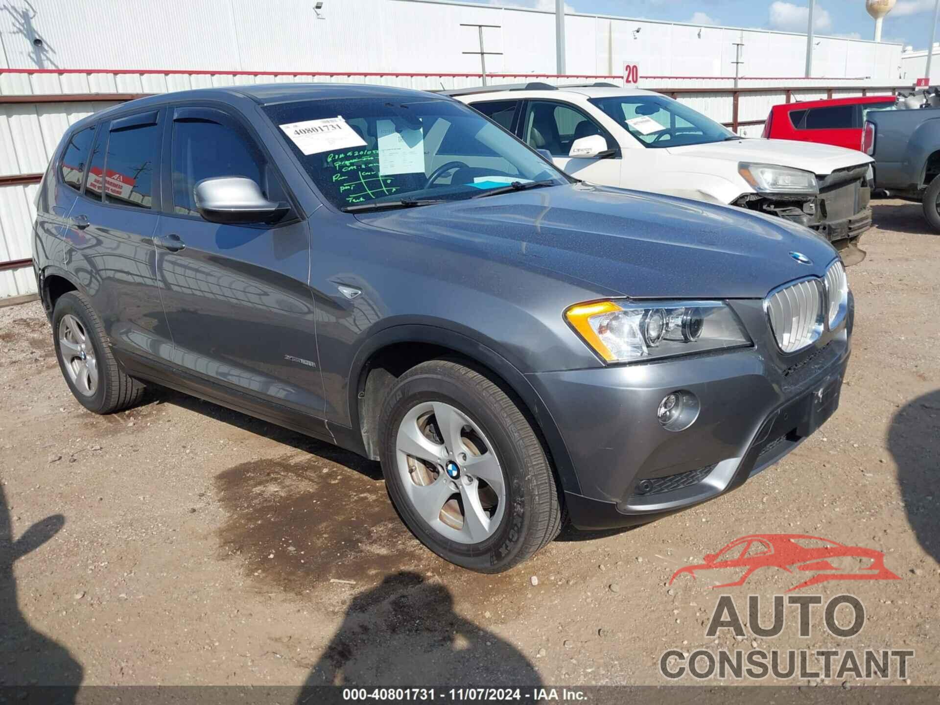 BMW X3 2012 - 5UXWX5C53CL720646