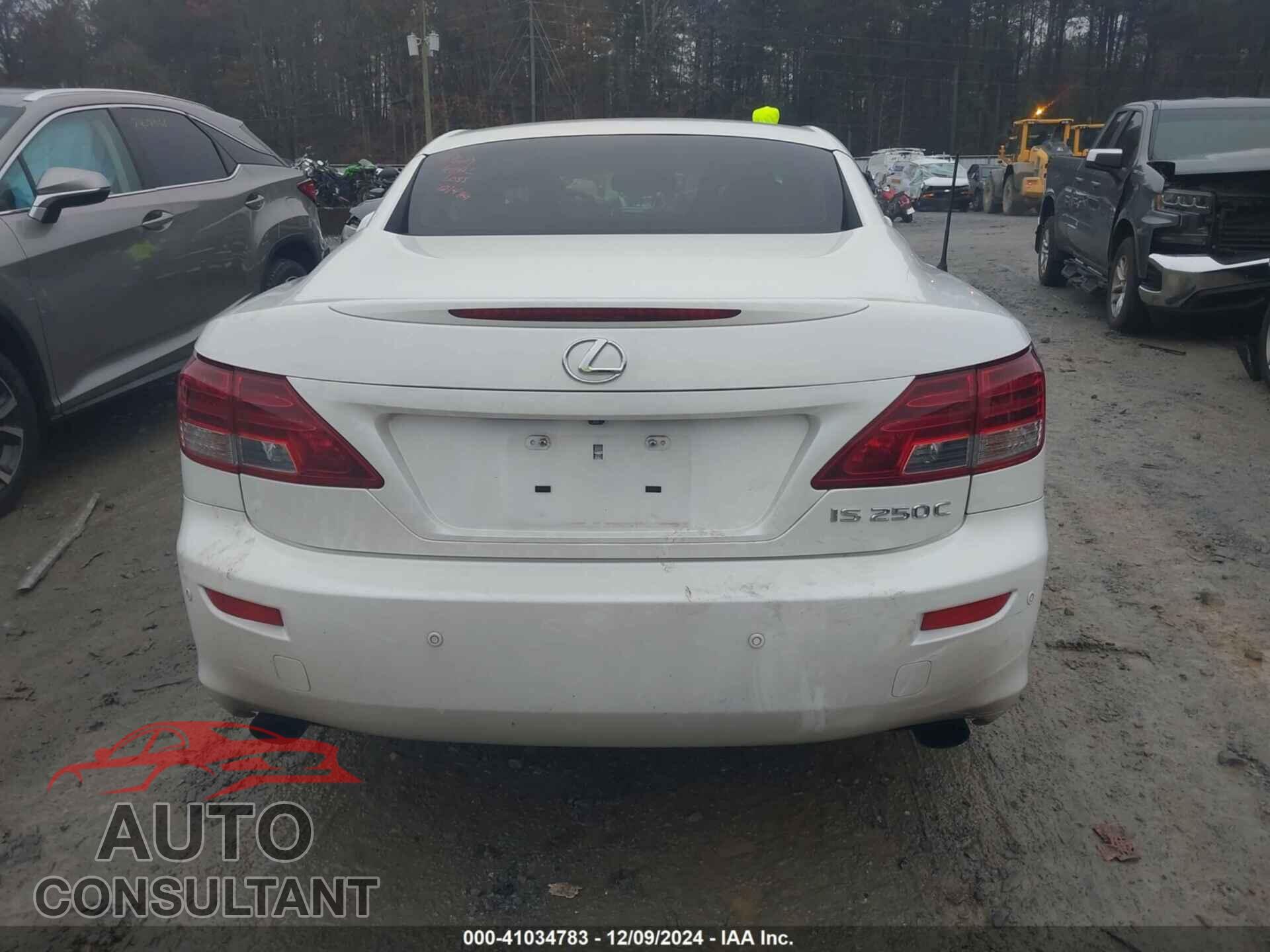 LEXUS IS 250C 2012 - JTHFF2C2XC2523146