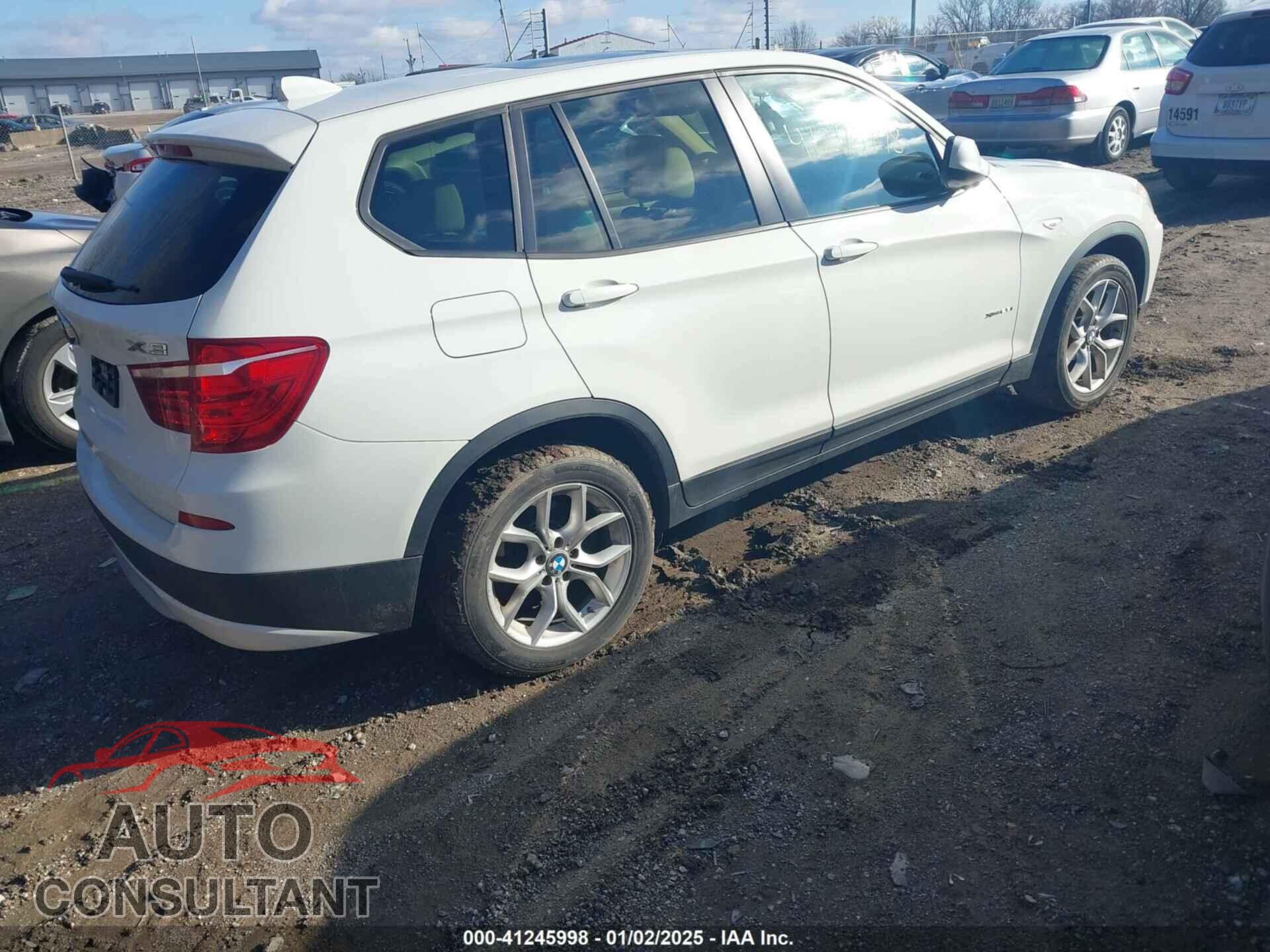 BMW X3 2011 - 5UXWX5C52BLK59471