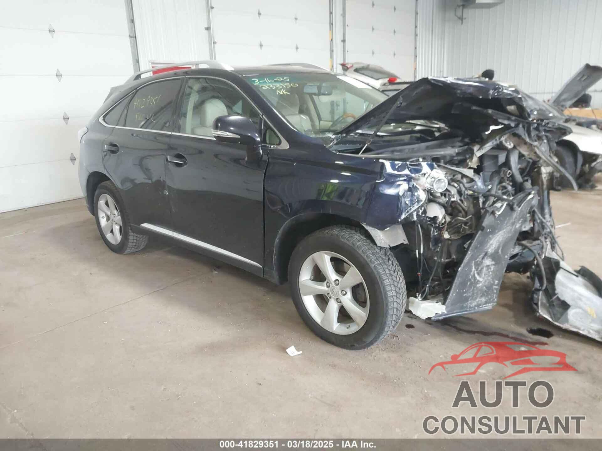 LEXUS RX 350 2010 - 2T2BK1BA7AC033174