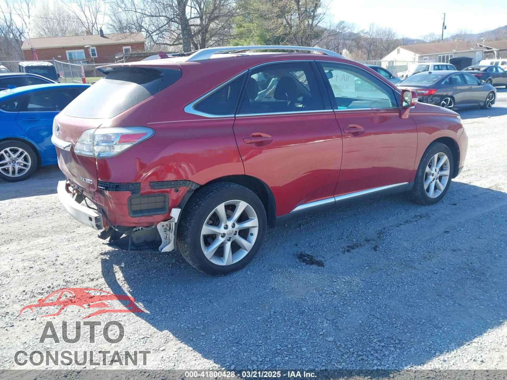 LEXUS RX 350 2011 - 2T2BK1BA0BC082590