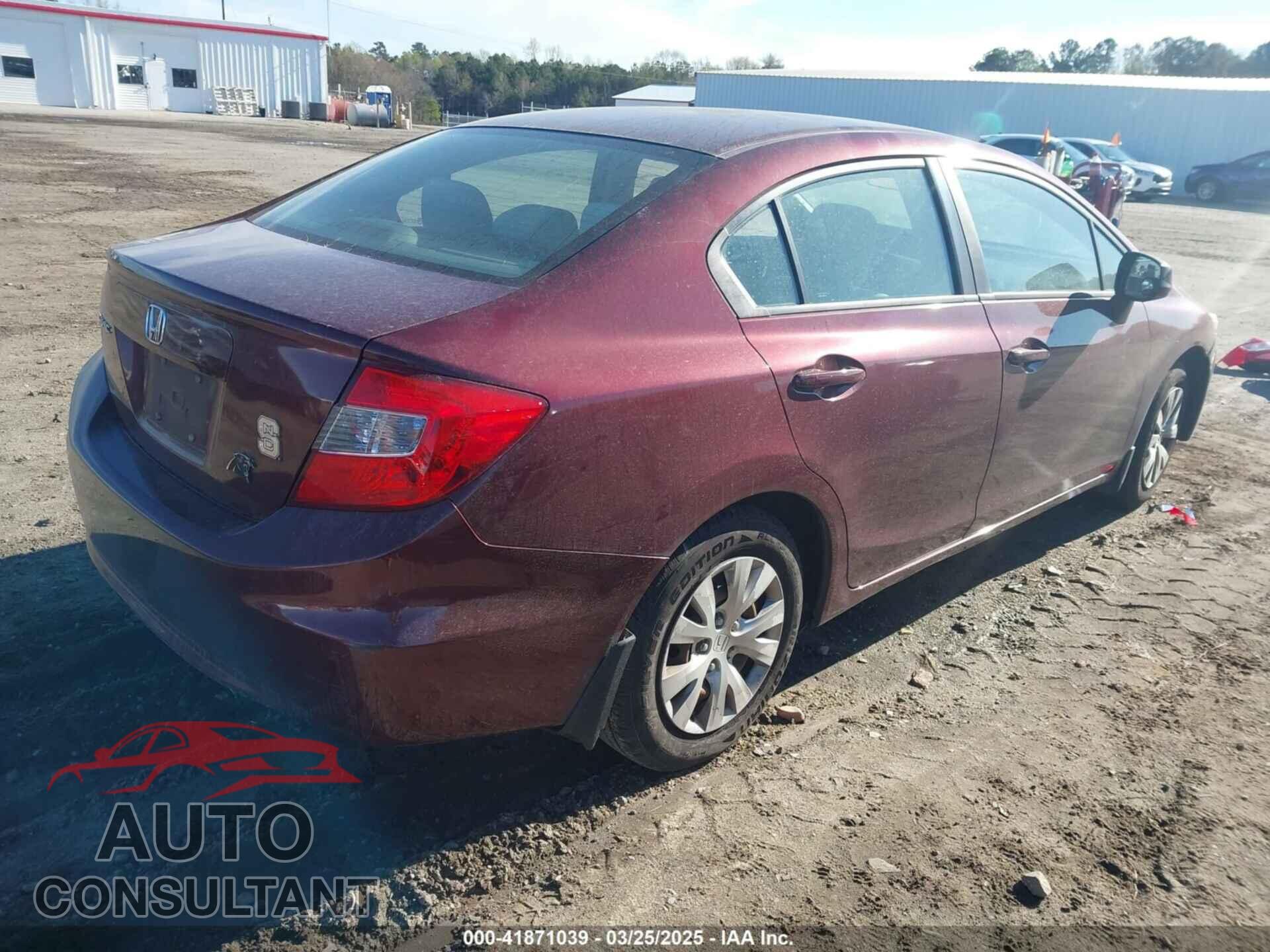 HONDA CIVIC 2012 - 2HGFB2F50CH607519