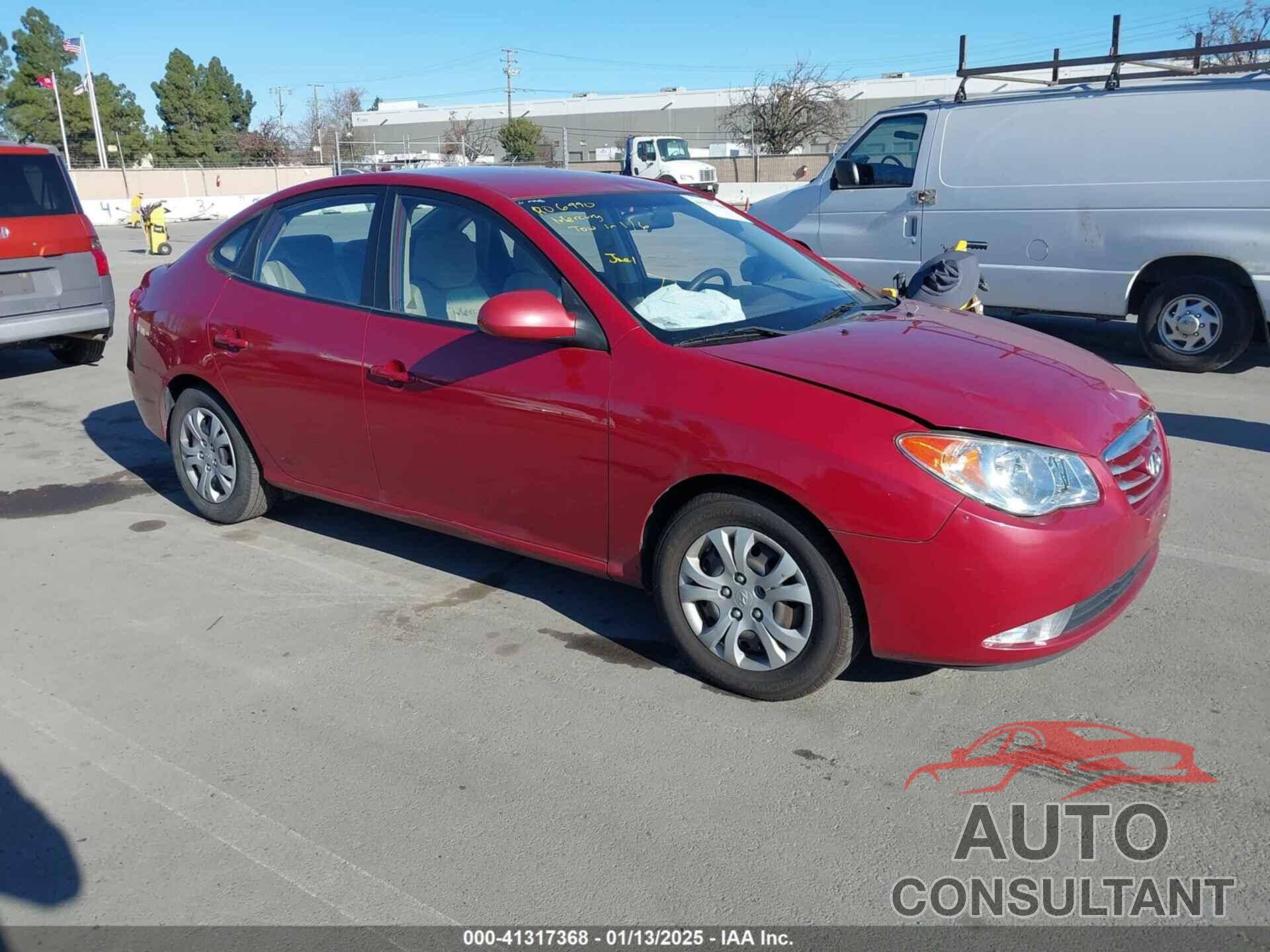 HYUNDAI ELANTRA 2010 - KMHDU4ADXAU941833