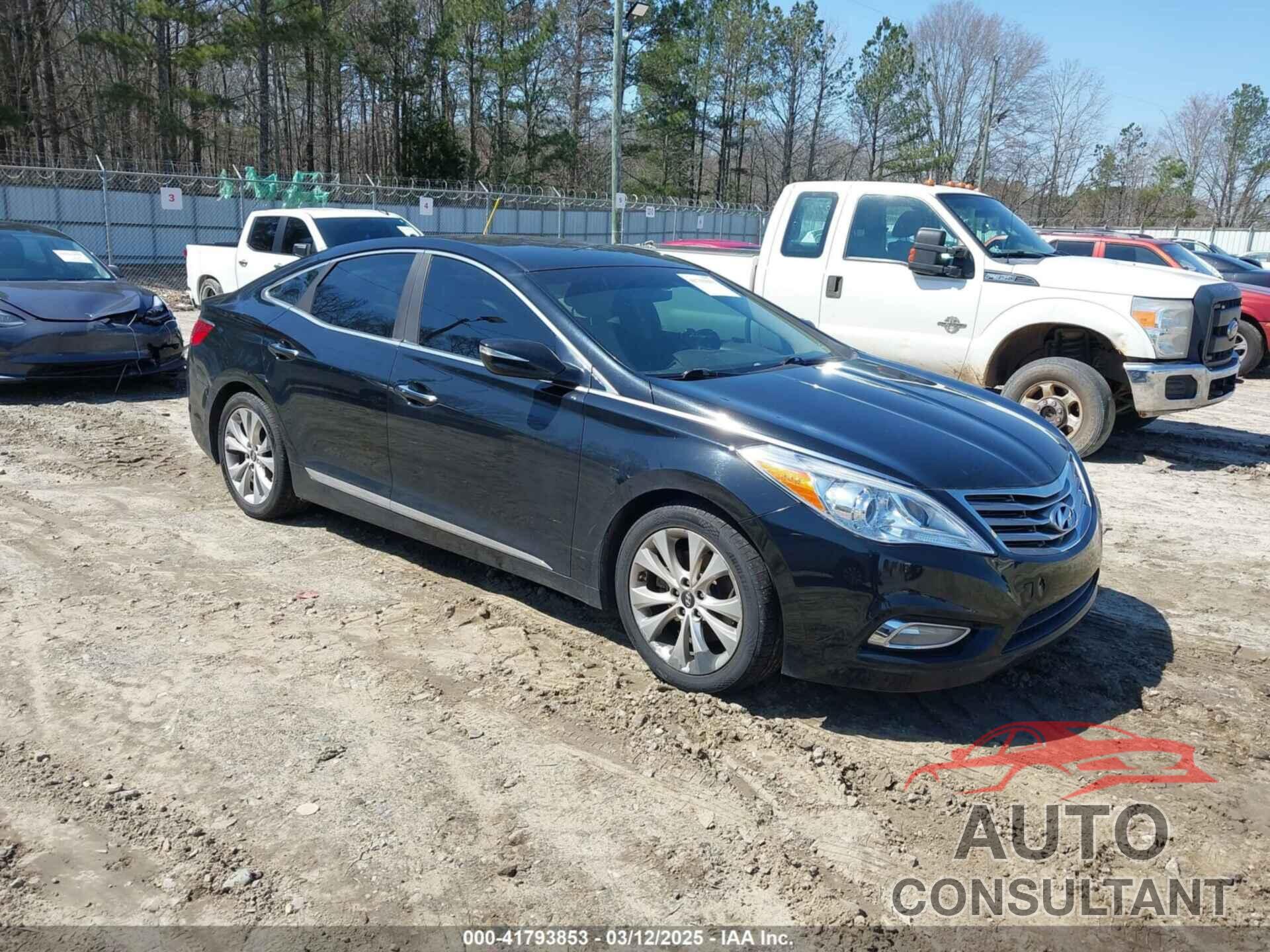 HYUNDAI AZERA 2012 - KMHFG4JG3CA152535