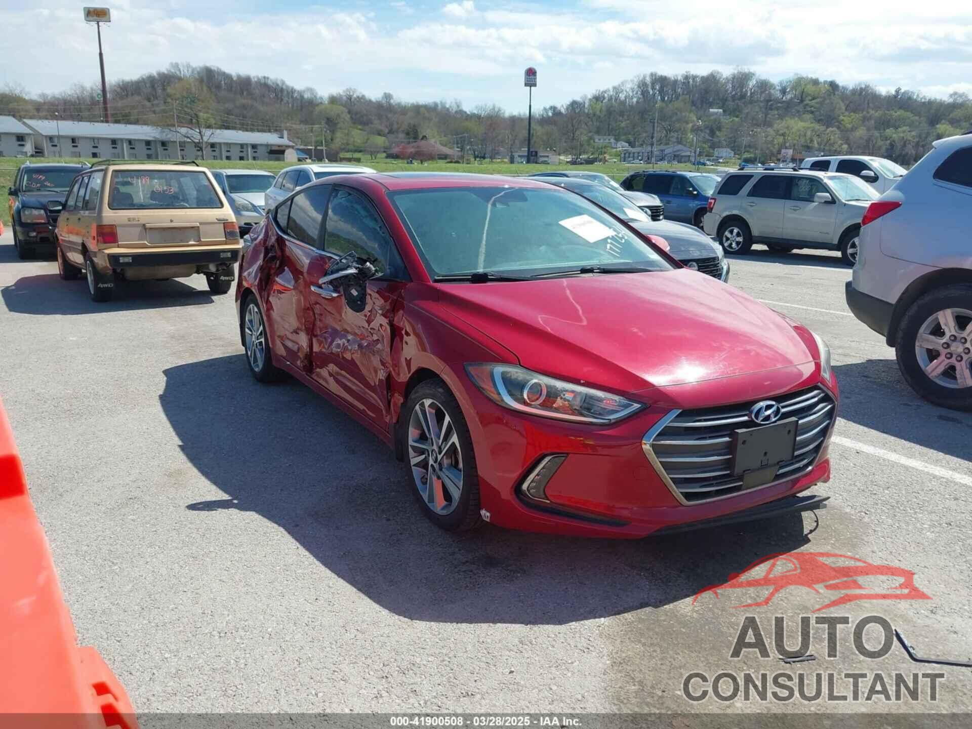 HYUNDAI ELANTRA 2017 - KMHD84LF1HU177254