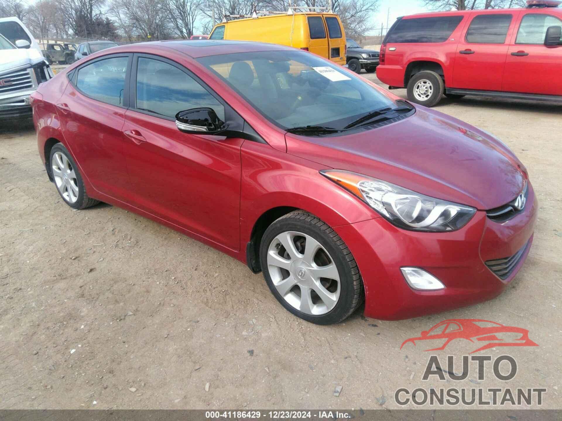 HYUNDAI ELANTRA 2012 - KMHDH4AE6CU457271