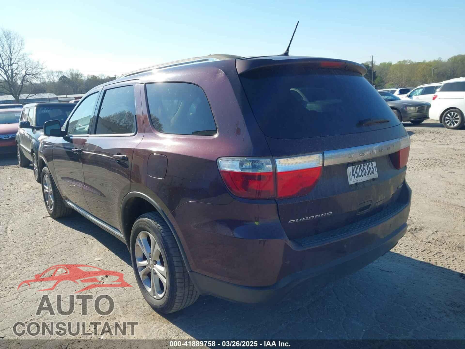 DODGE DURANGO 2012 - 1C4RDHDG9CC330644