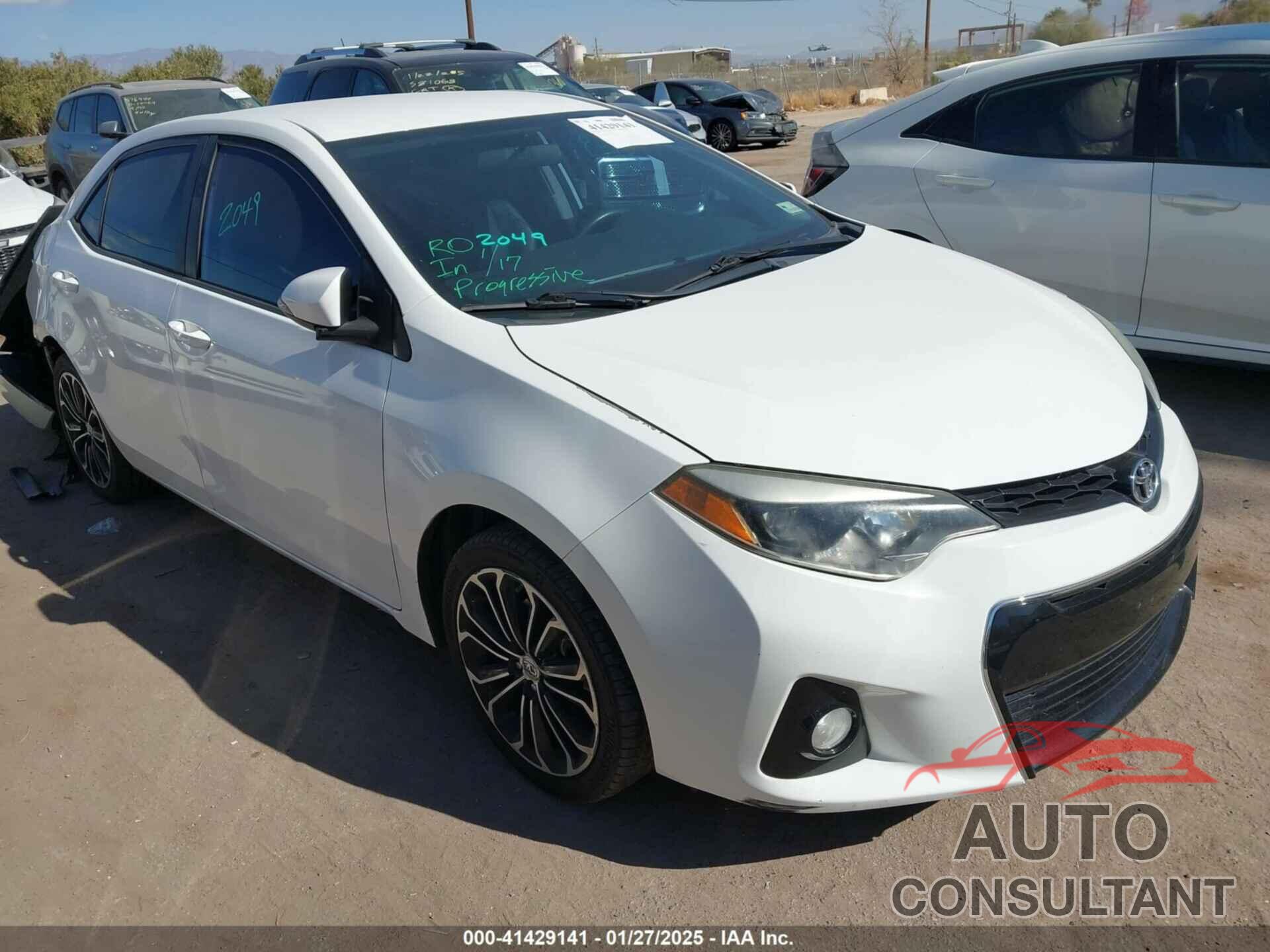 TOYOTA COROLLA 2014 - 5YFBURHE8EP101866