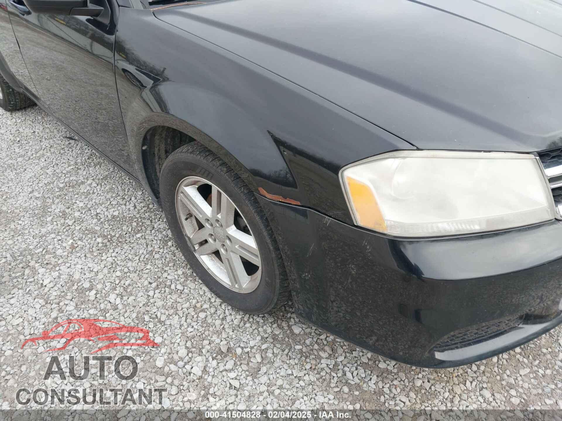 DODGE AVENGER 2012 - 1C3CDZCB5CN142472