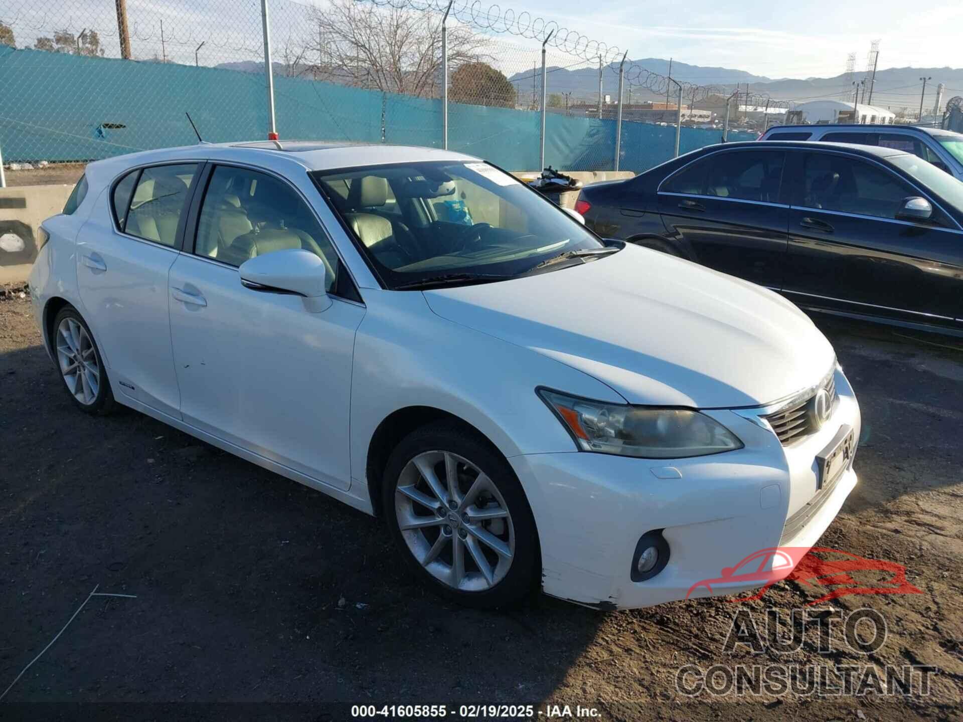 LEXUS CT 200H 2012 - JTHKD5BH4C2049710
