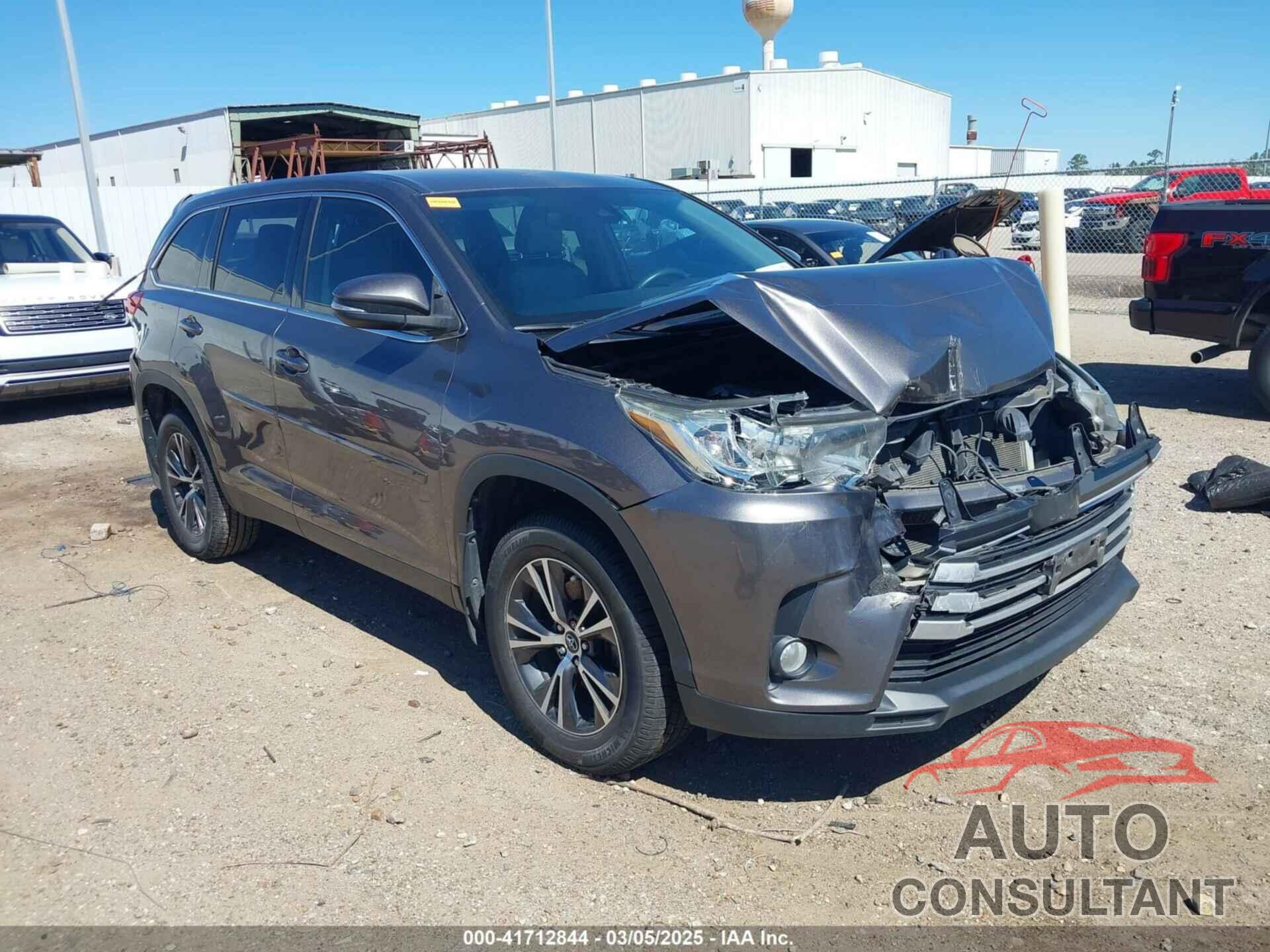 TOYOTA HIGHLANDER 2019 - 5TDZZRFH6KS306098