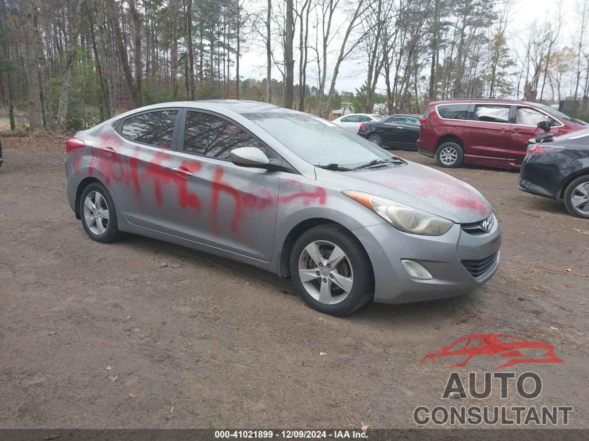 HYUNDAI ELANTRA 2012 - KMHDH4AE6CU403887