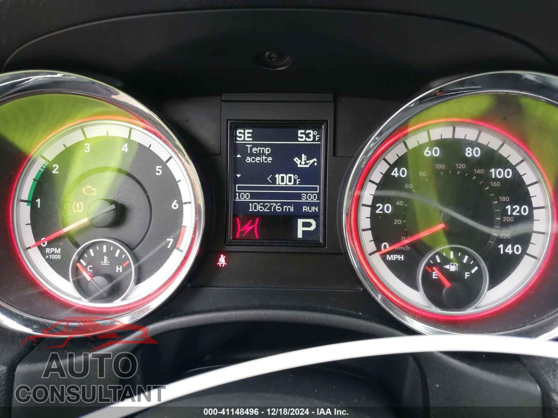 DODGE DURANGO 2012 - 1C4RDJAGXCC261751
