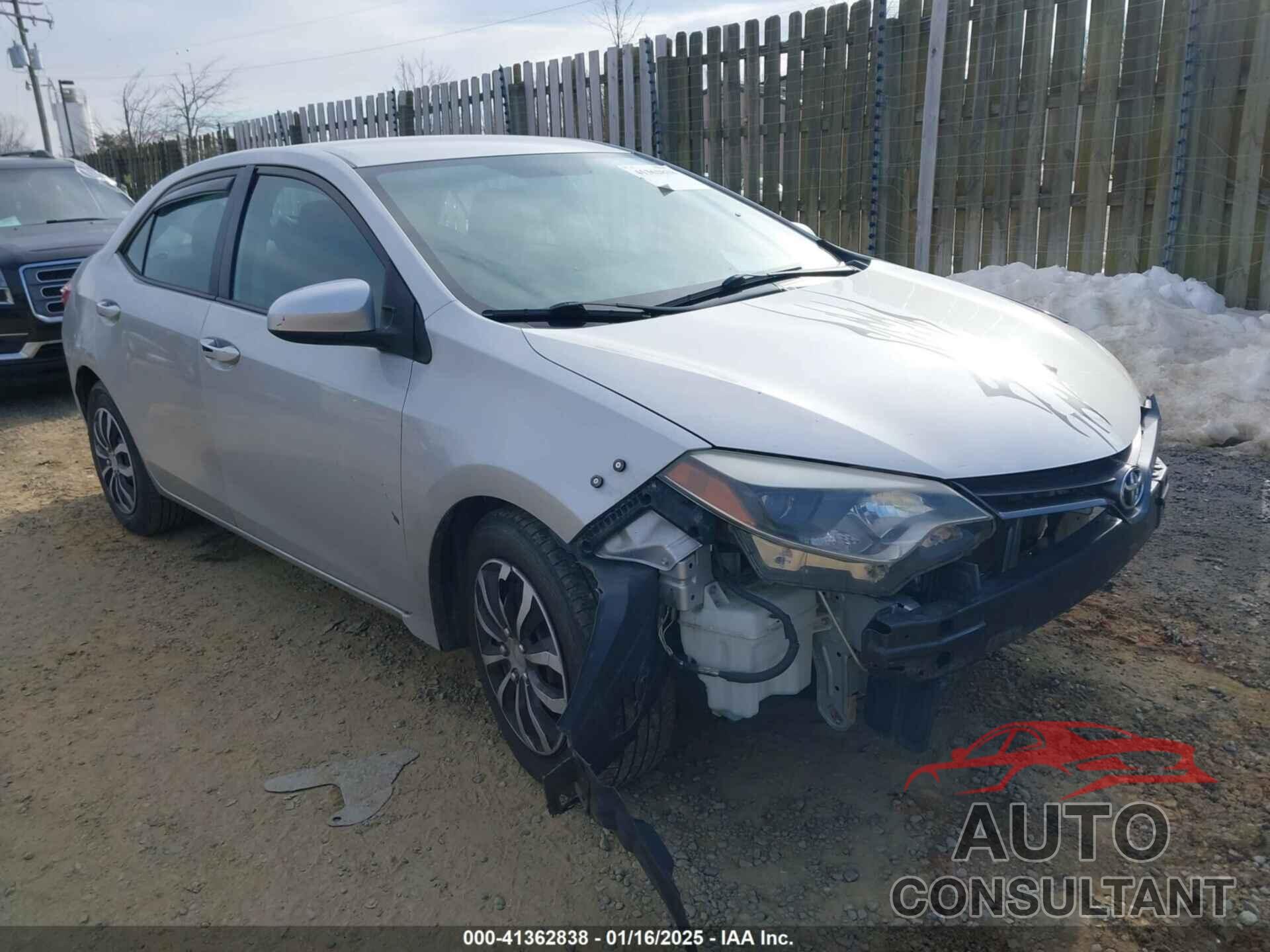 TOYOTA COROLLA 2016 - 2T1BURHE7GC539393