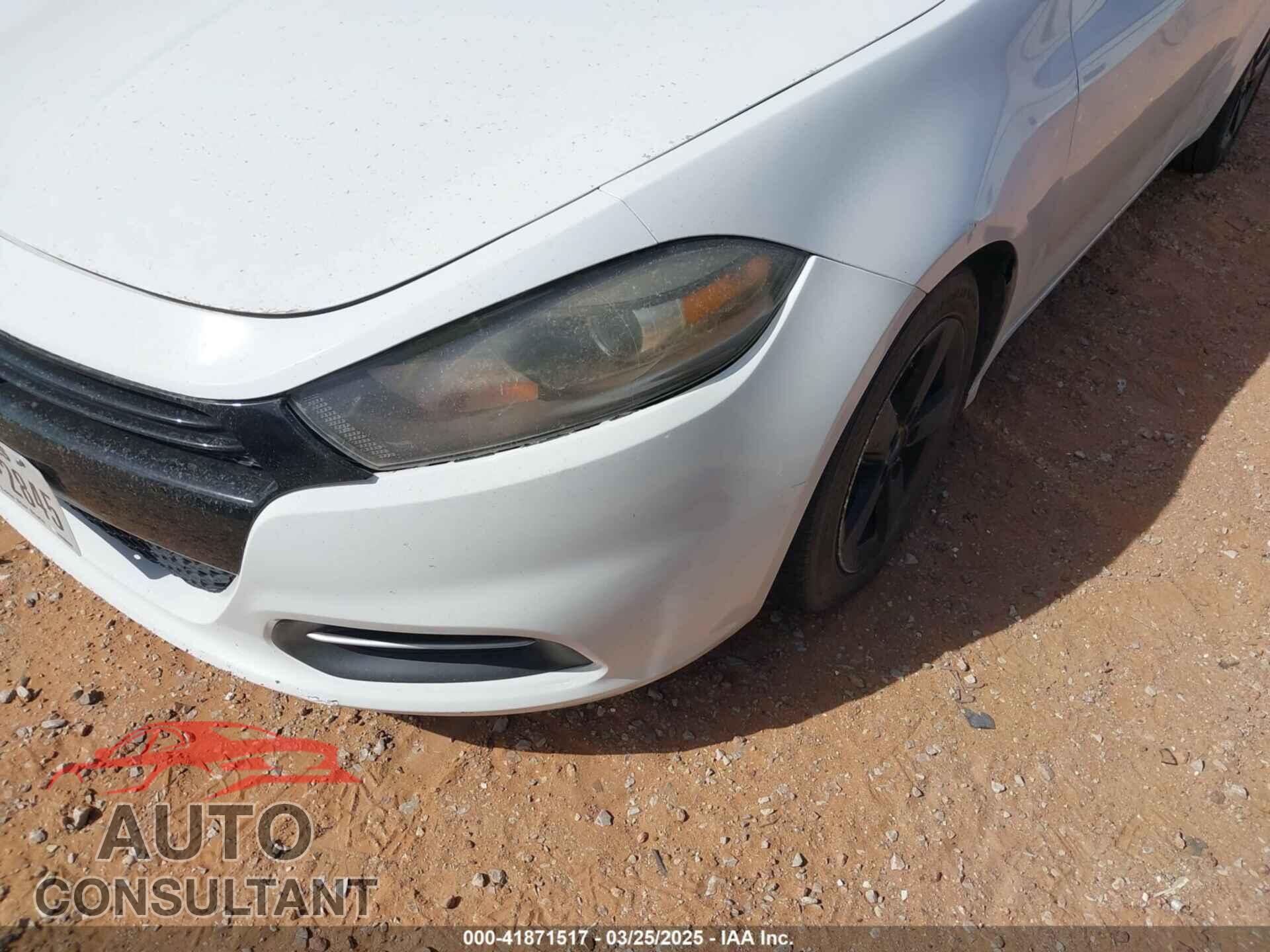 DODGE DART 2015 - 1C3CDFBB8FD390323