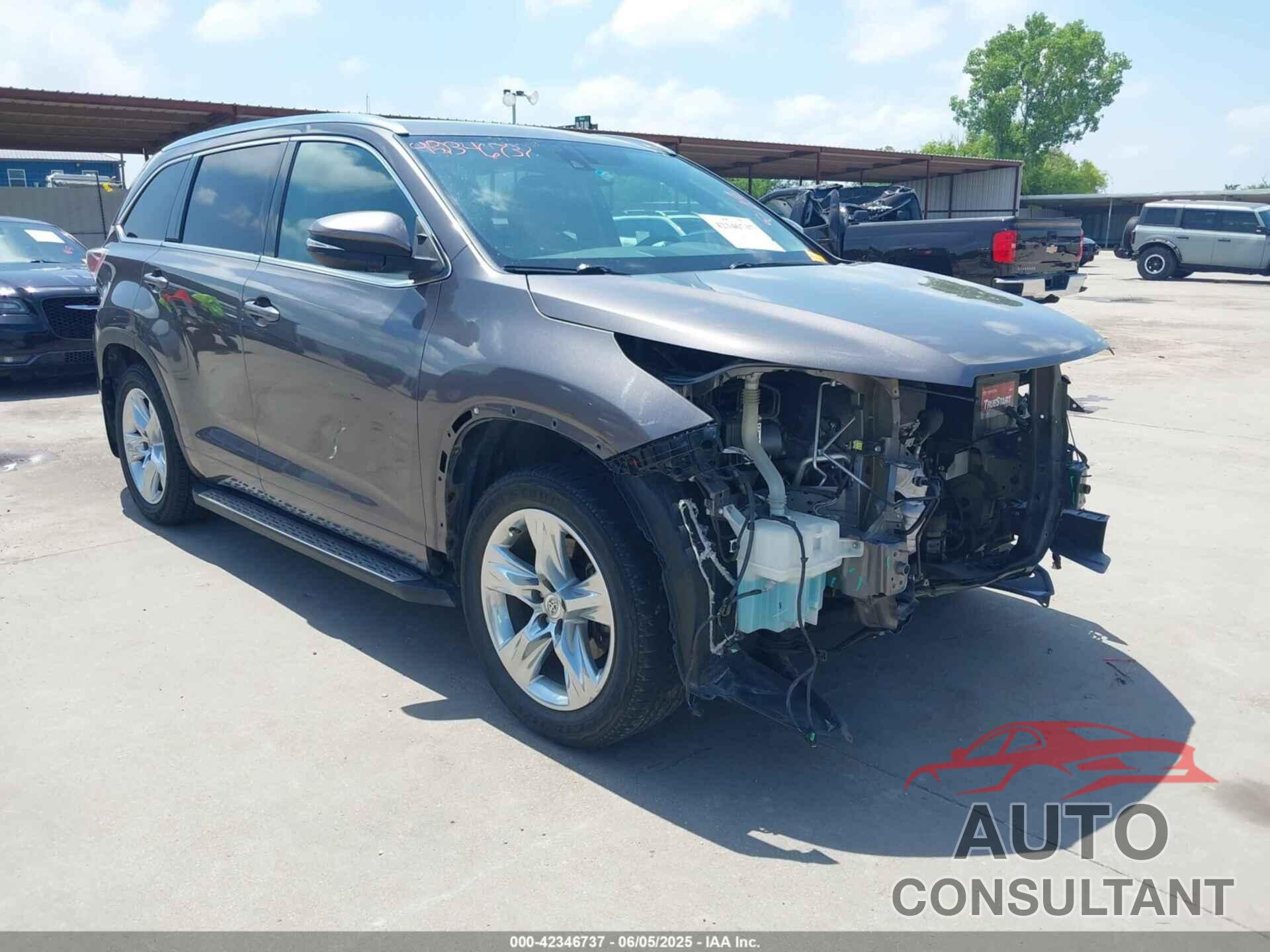 TOYOTA HIGHLANDER 2014 - 5TDDKRFH1ES055137