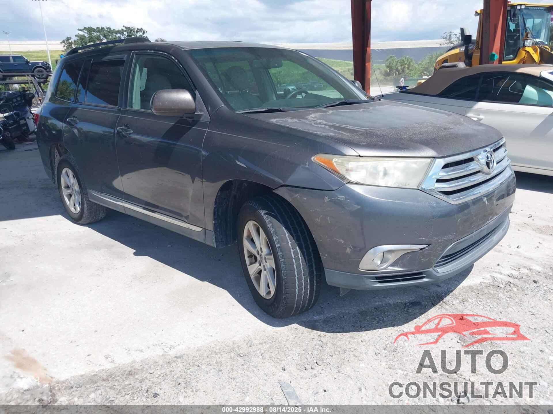 TOYOTA HIGHLANDER 2012 - 5TDZK3EHXCS073430