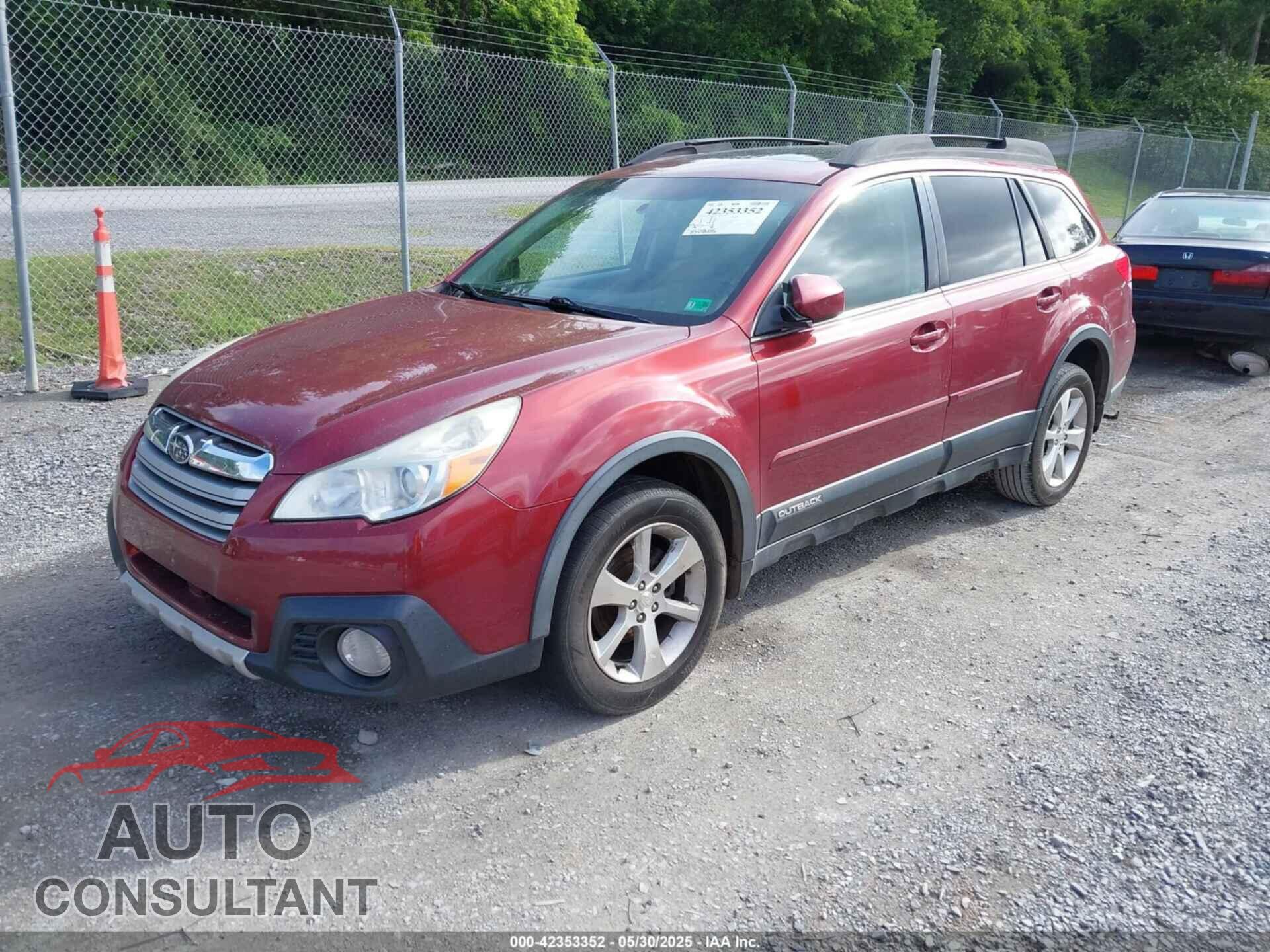 SUBARU OUTBACK 2014 - 4S4BRBLC0E3321988