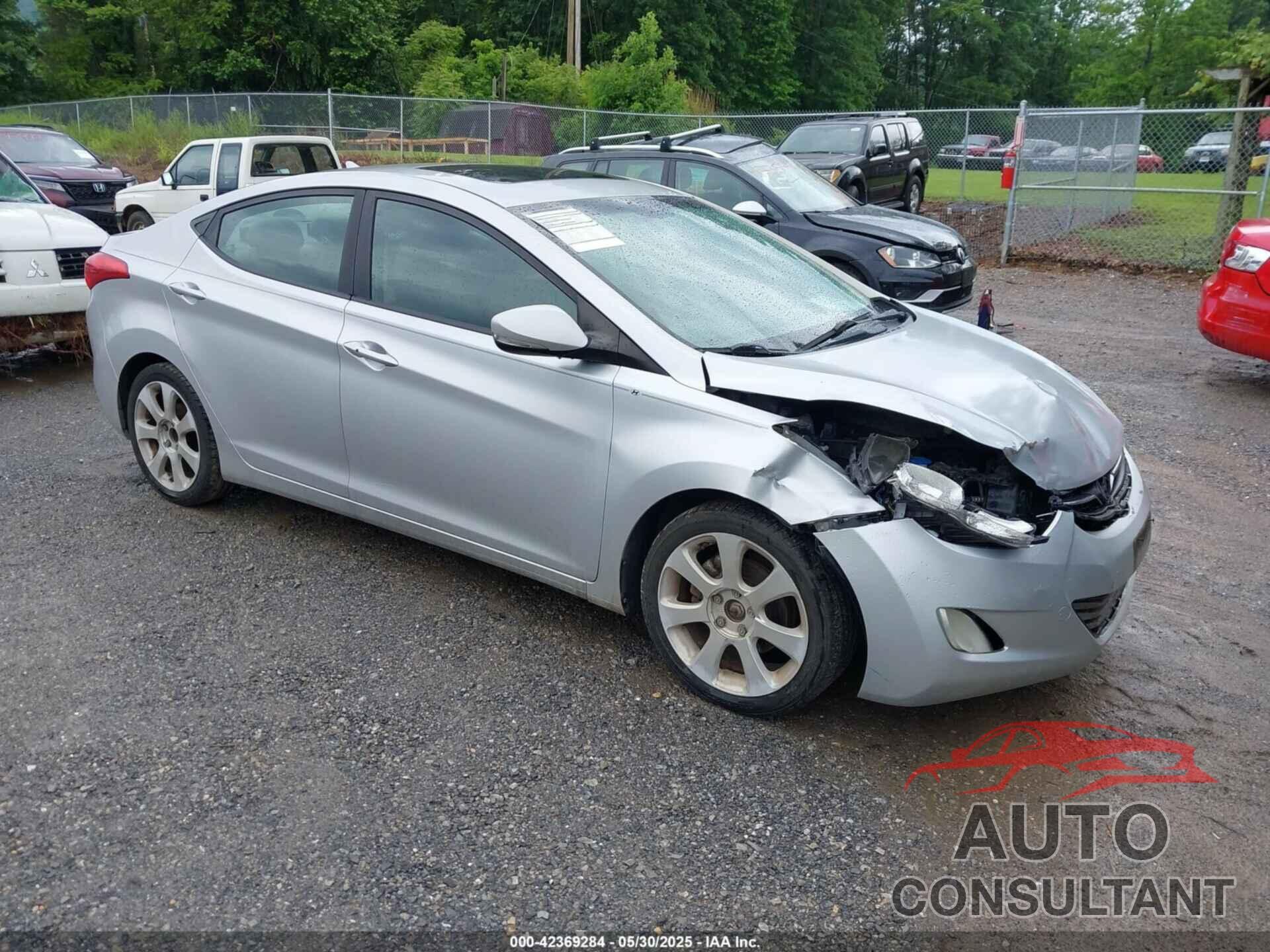 HYUNDAI ELANTRA 2012 - KMHDH4AEXCU234280
