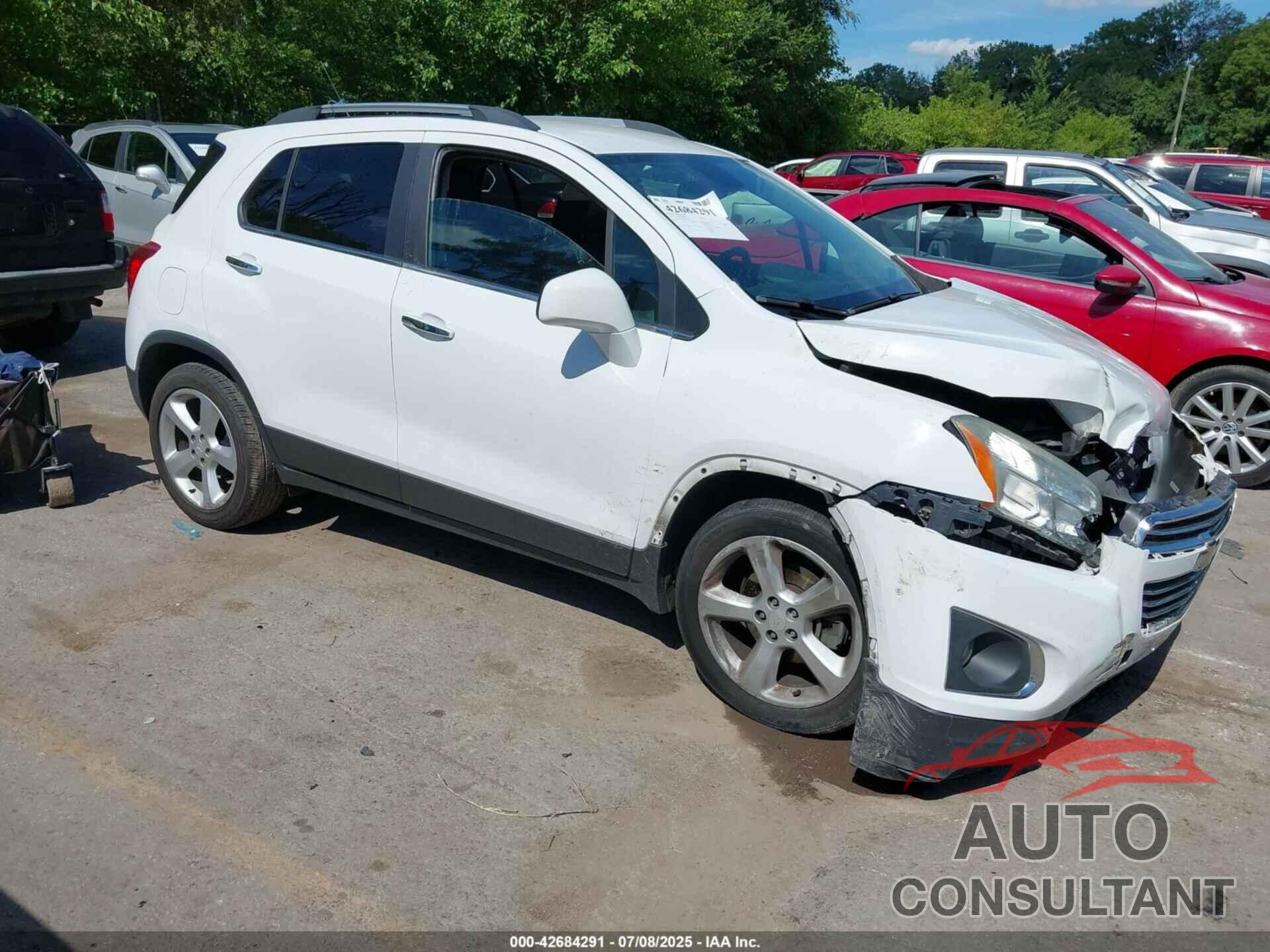 CHEVROLET TRAX 2016 - 3GNCJMSBXGL170418