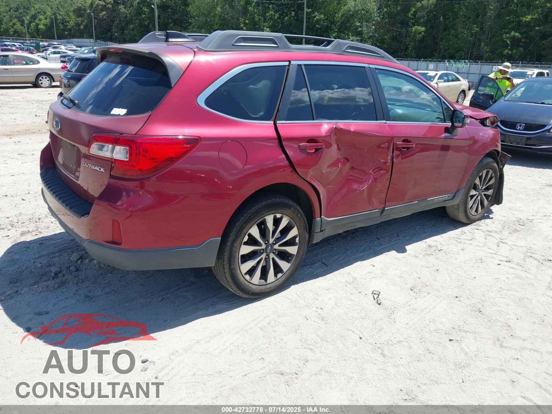 SUBARU OUTBACK 2016 - 4S4BSBLC9G3339591