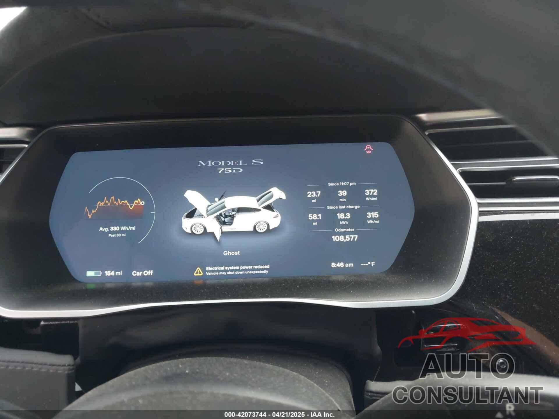TESLA MODEL S 2017 - 5YJSA1E24HF195488