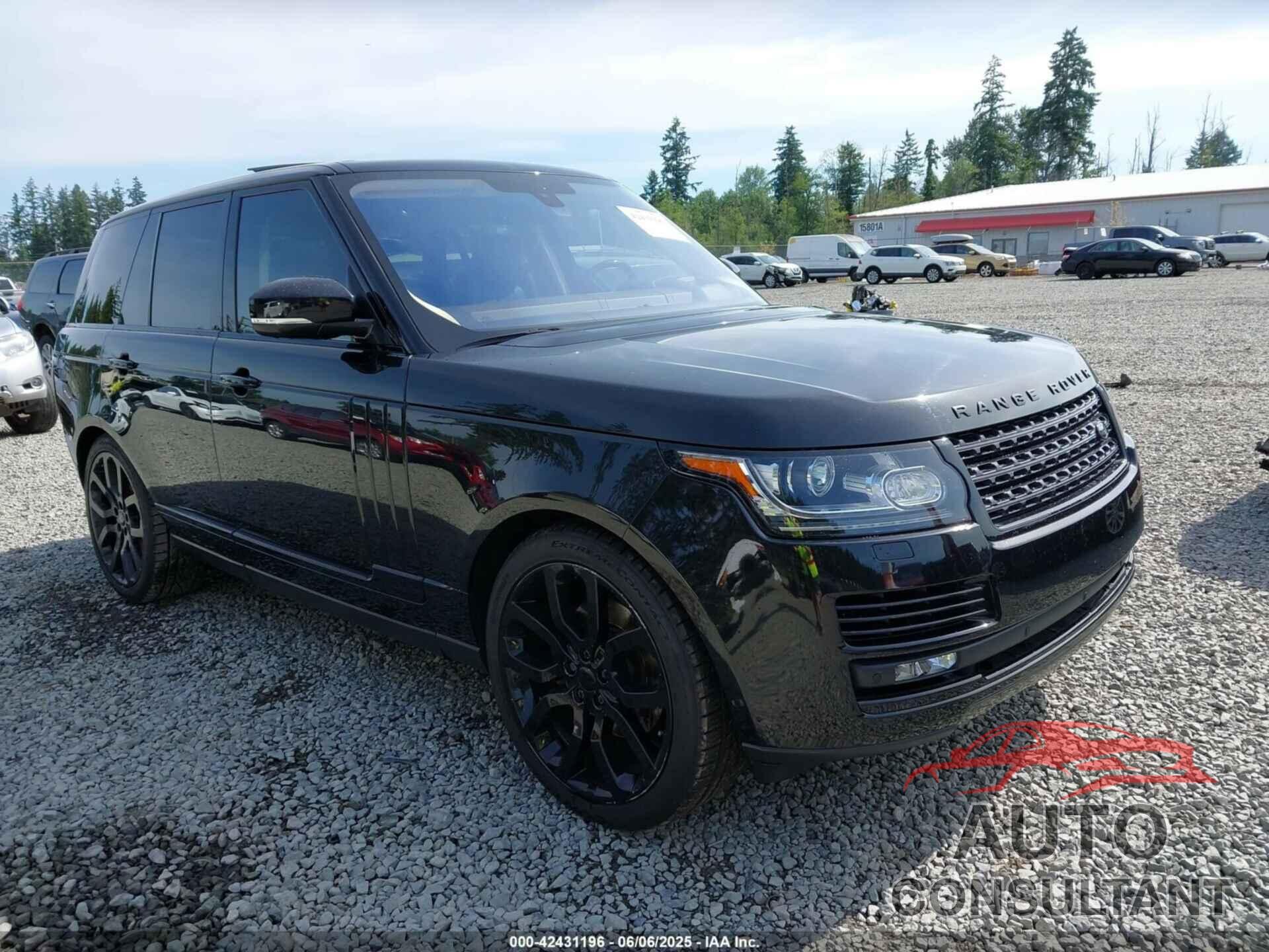 LAND ROVER RANGE ROVER 2016 - SALGS2KF3GA289295