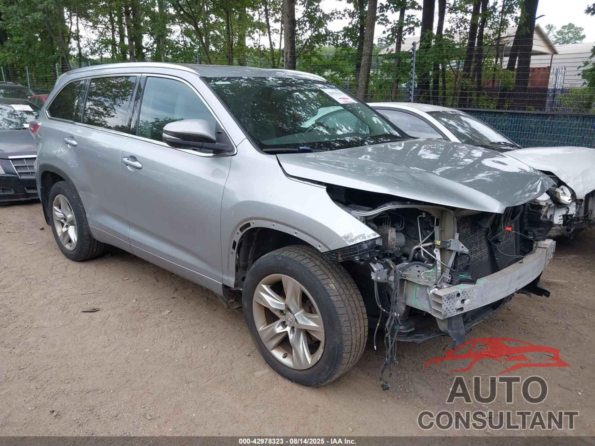 TOYOTA HIGHLANDER 2015 - 5TDDKRFH7FS080304
