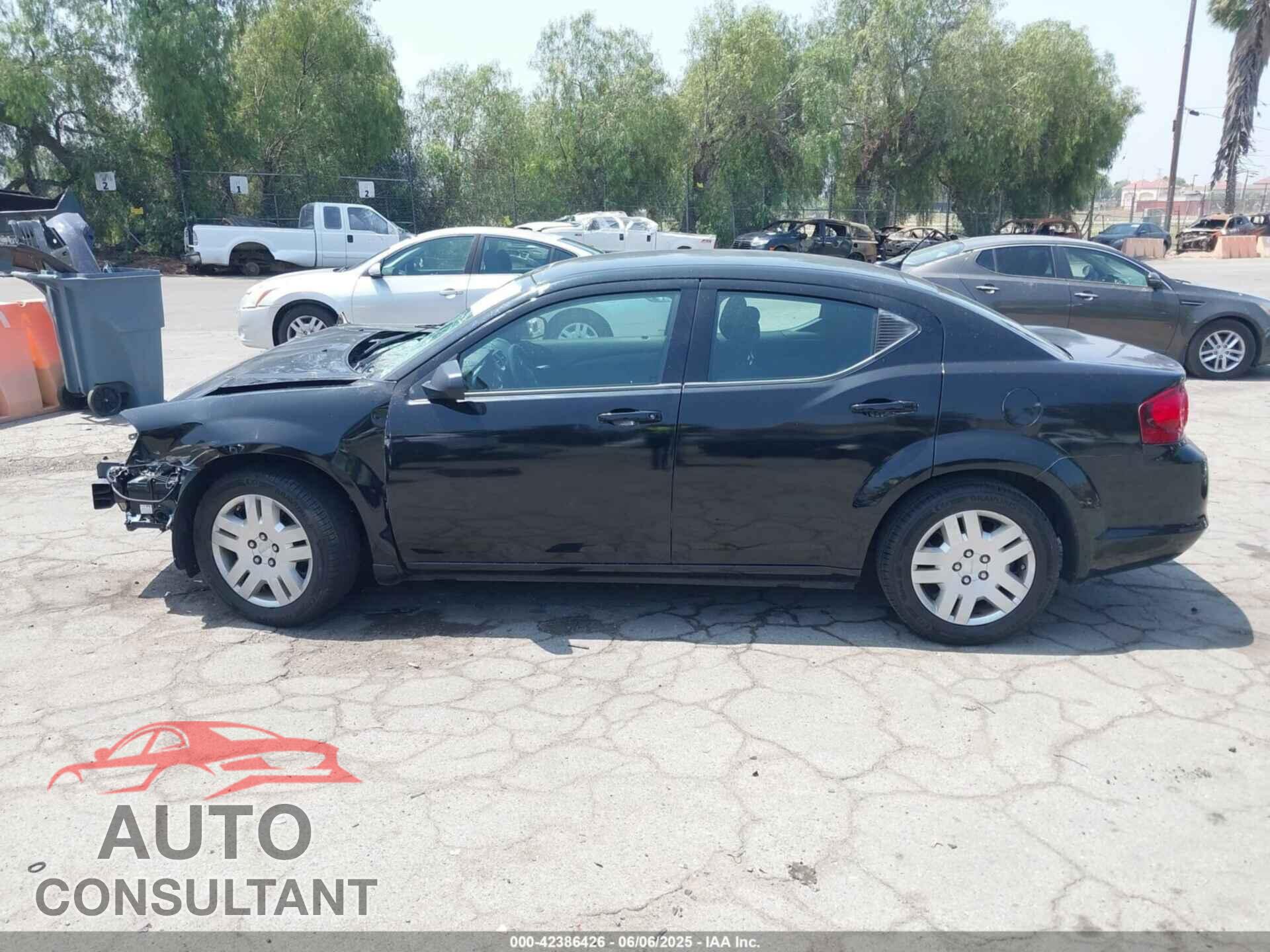 DODGE AVENGER 2013 - 1C3CDZAB1DN741891