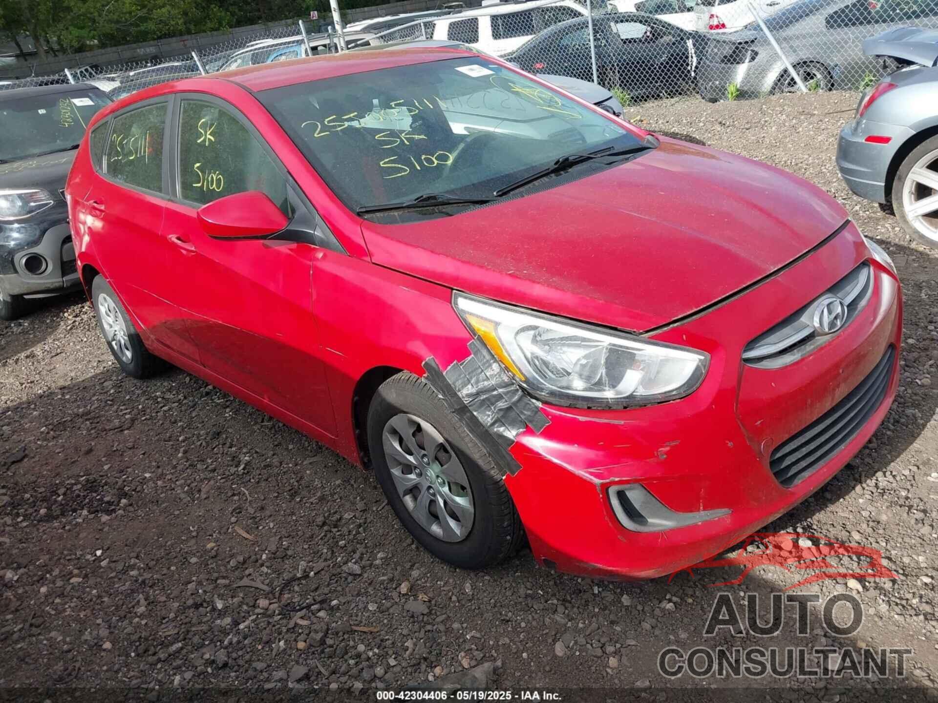 HYUNDAI ACCENT 2016 - KMHCT5AE5GU289239