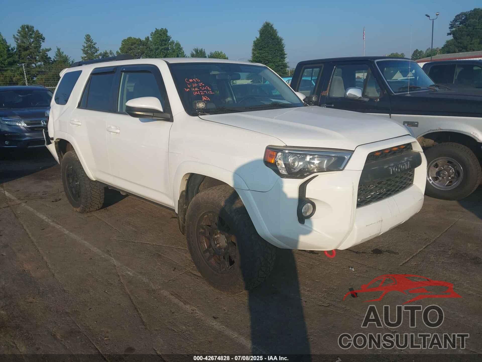 TOYOTA 4RUNNER 2017 - JTEBU5JR5H5442712