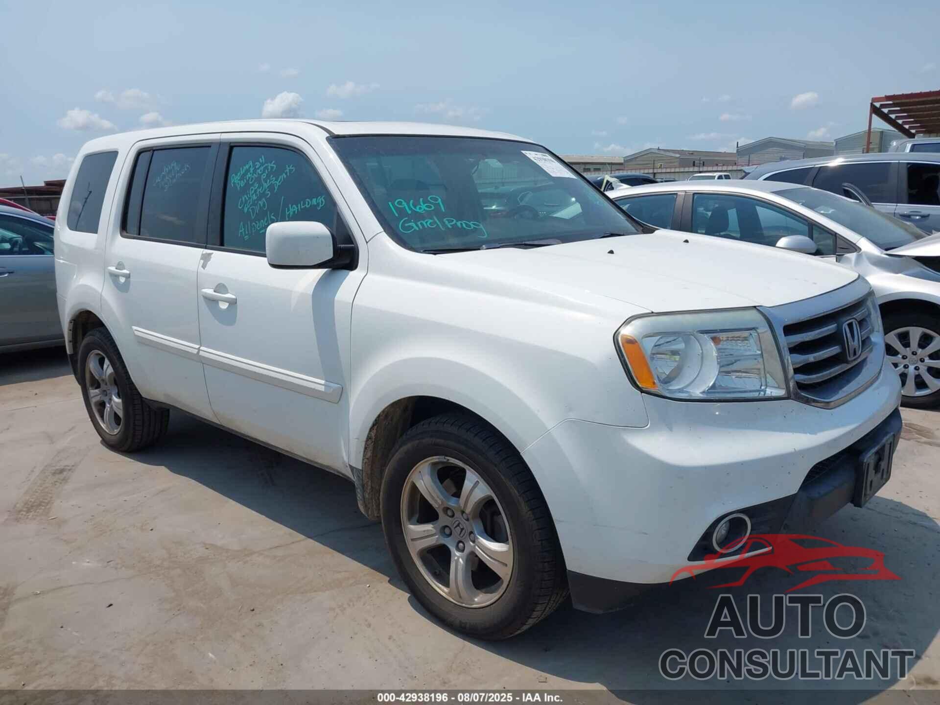 HONDA PILOT 2014 - 5FNYF3H57EB015266
