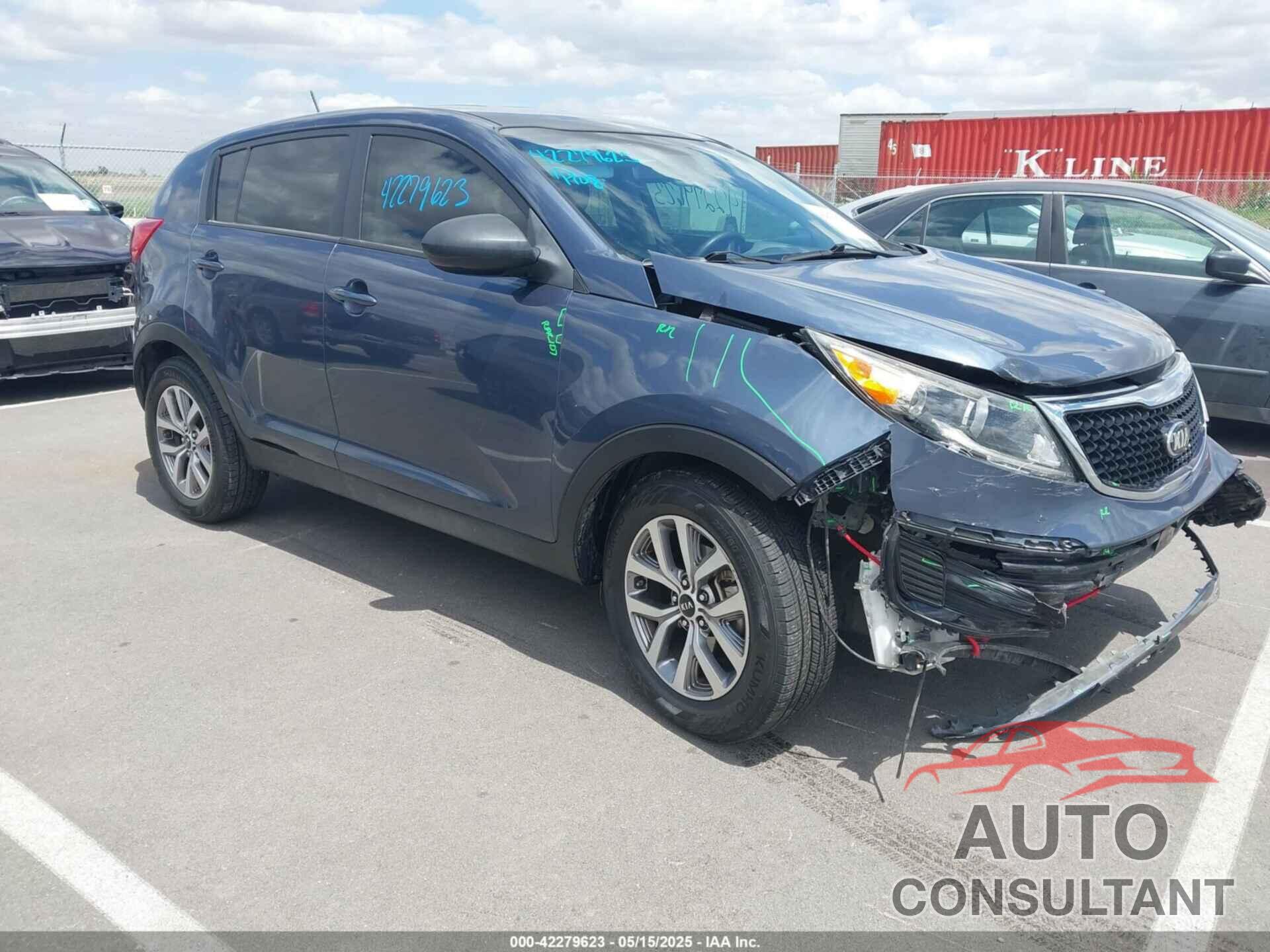 KIA SPORTAGE 2016 - KNDPB3AC3G7869292