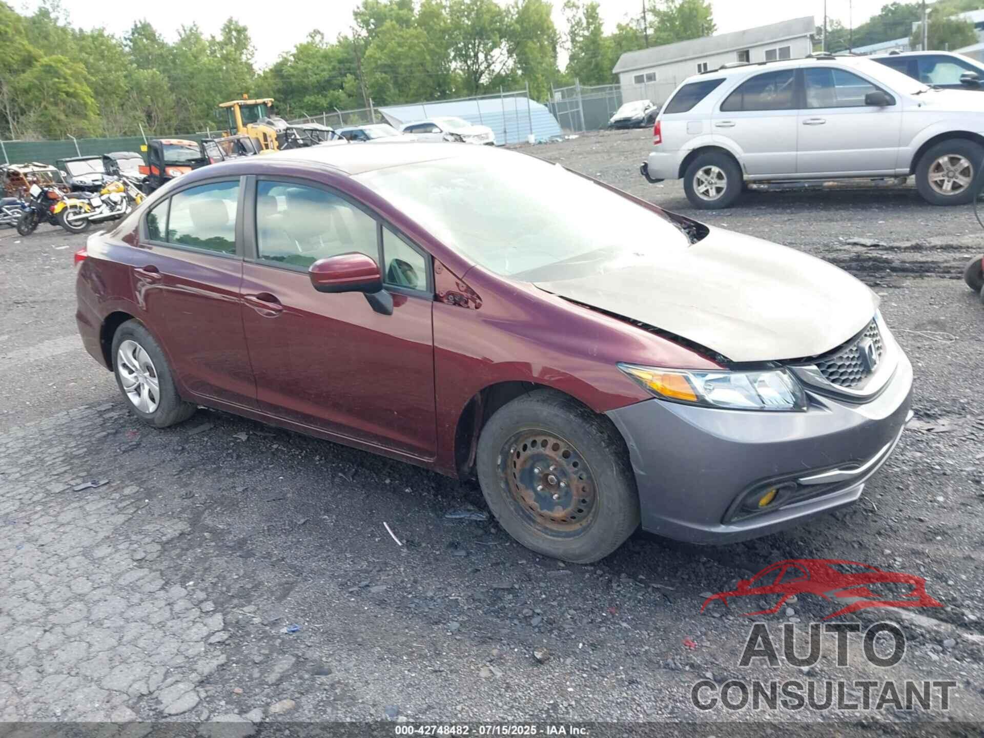HONDA CIVIC 2014 - 19XFB2F55EE232448
